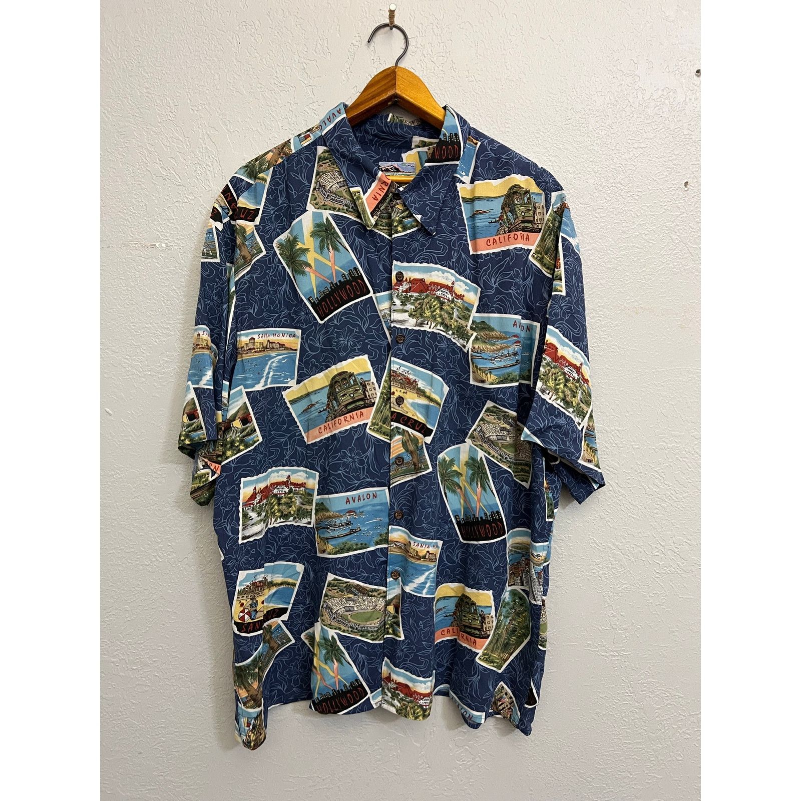 Reyn Spooner Reyn Spooner Hawaiian Shirt XXL California Postcard Aloha Size US XXL / EU 58 / 5 - 1 Thumbnail
