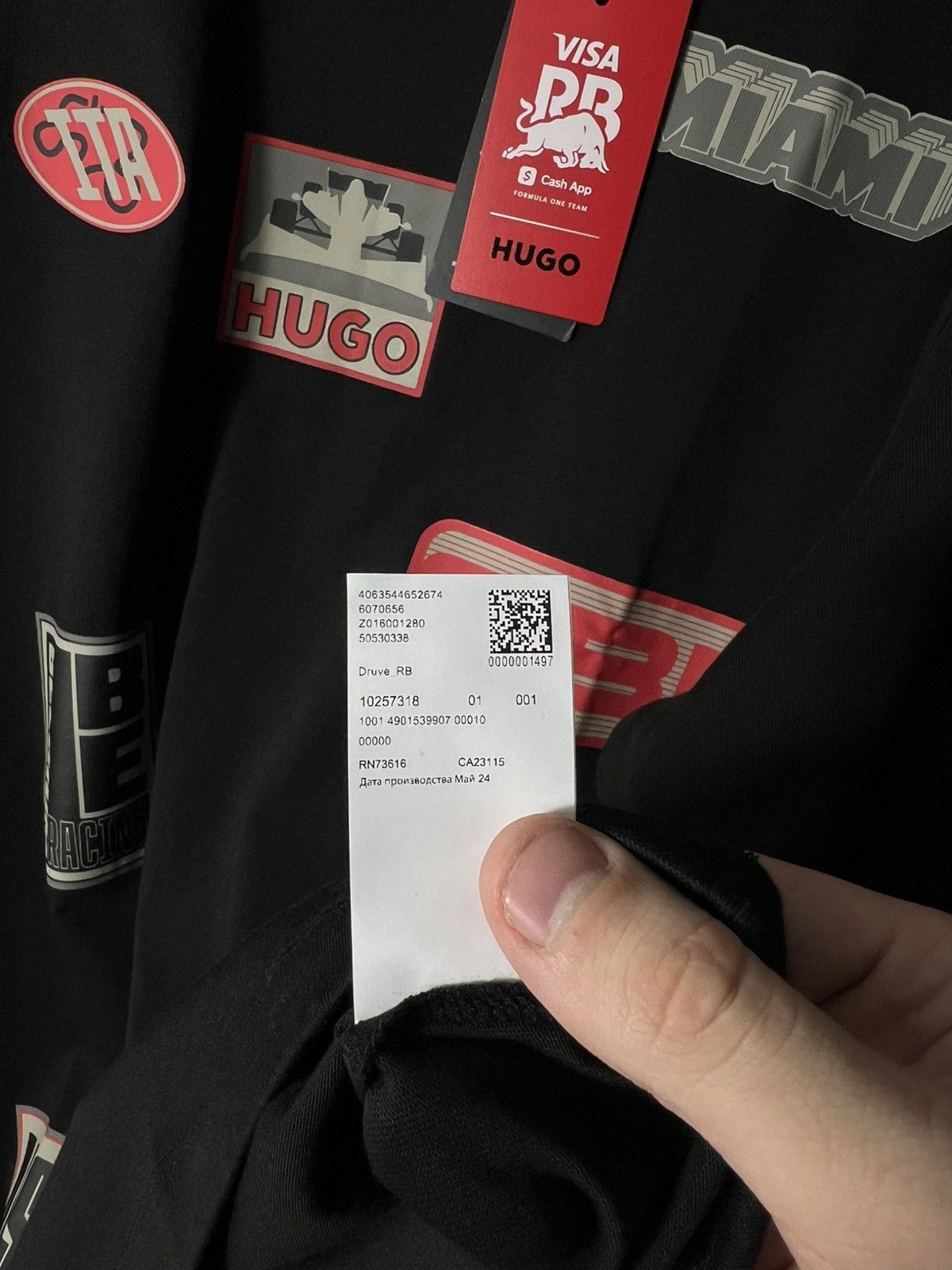 Hugo HUGO x Red Bull Racing Graphic Logo T-Shirt Black Size L NWT Size US L / EU 52-54 / 3 - 19 Thumbnail