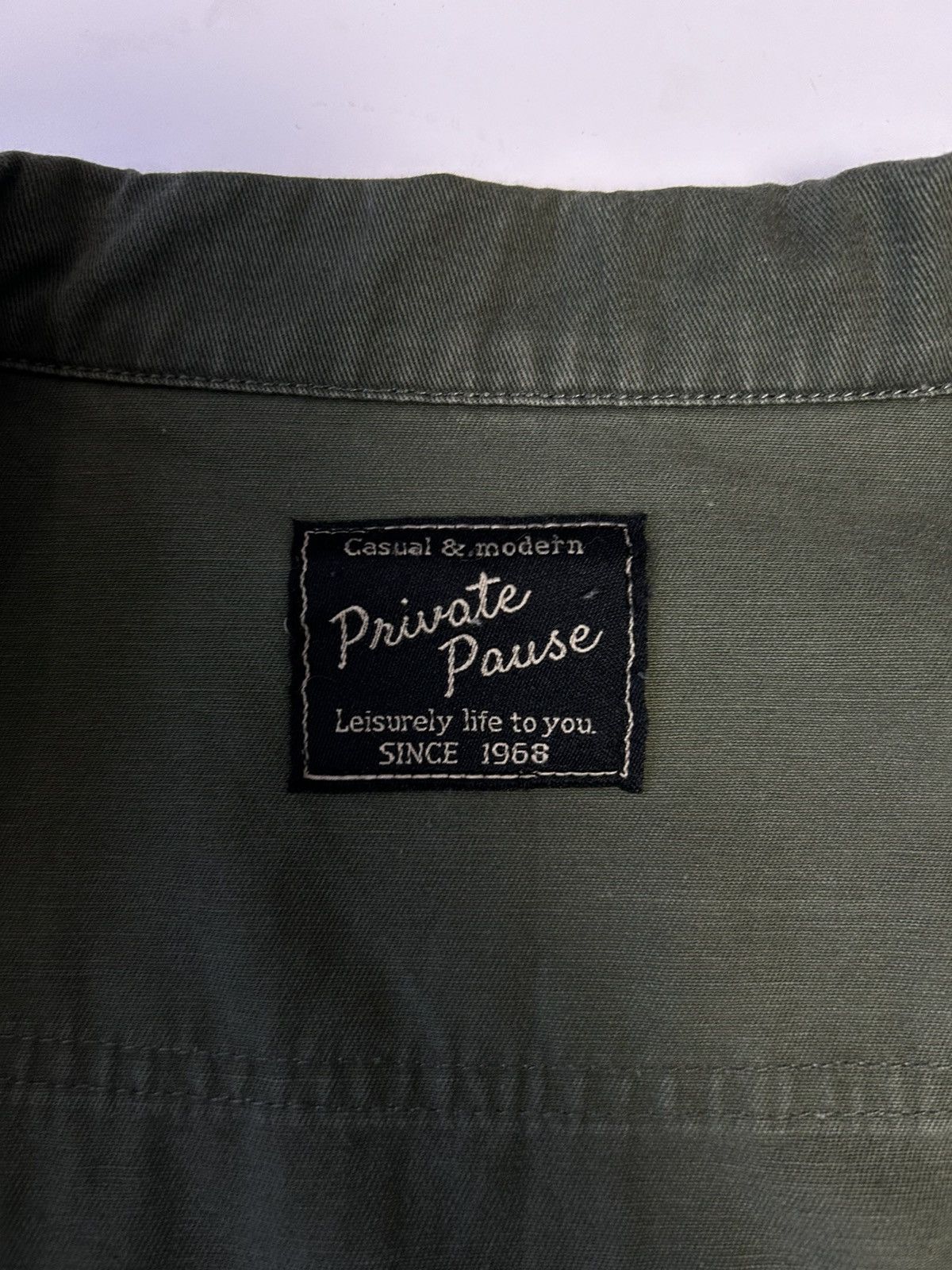 Japanese Brand PRIVATE PAUSE BUTTON UP LONG SLEEVE SHIRT Size US L / EU 52-54 / 3 - 4 Thumbnail