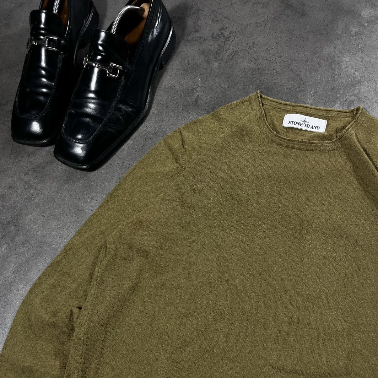 Stone Island Vintage Stone Island Massimo Osti Knit Sweater Drill Casual Size US M / EU 48-50 / 2 - 3 Thumbnail