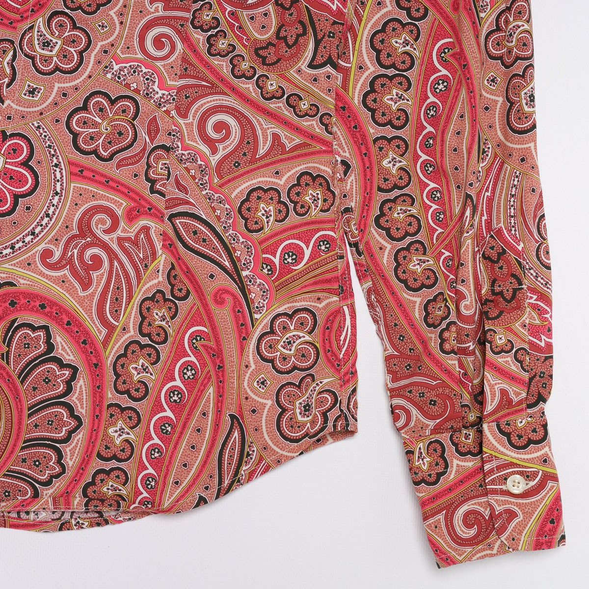 Etro Etro Milano Printed Floral Pattern Shirt Button Red Pink Size S / US 4 / IT 40 - 12 Thumbnail