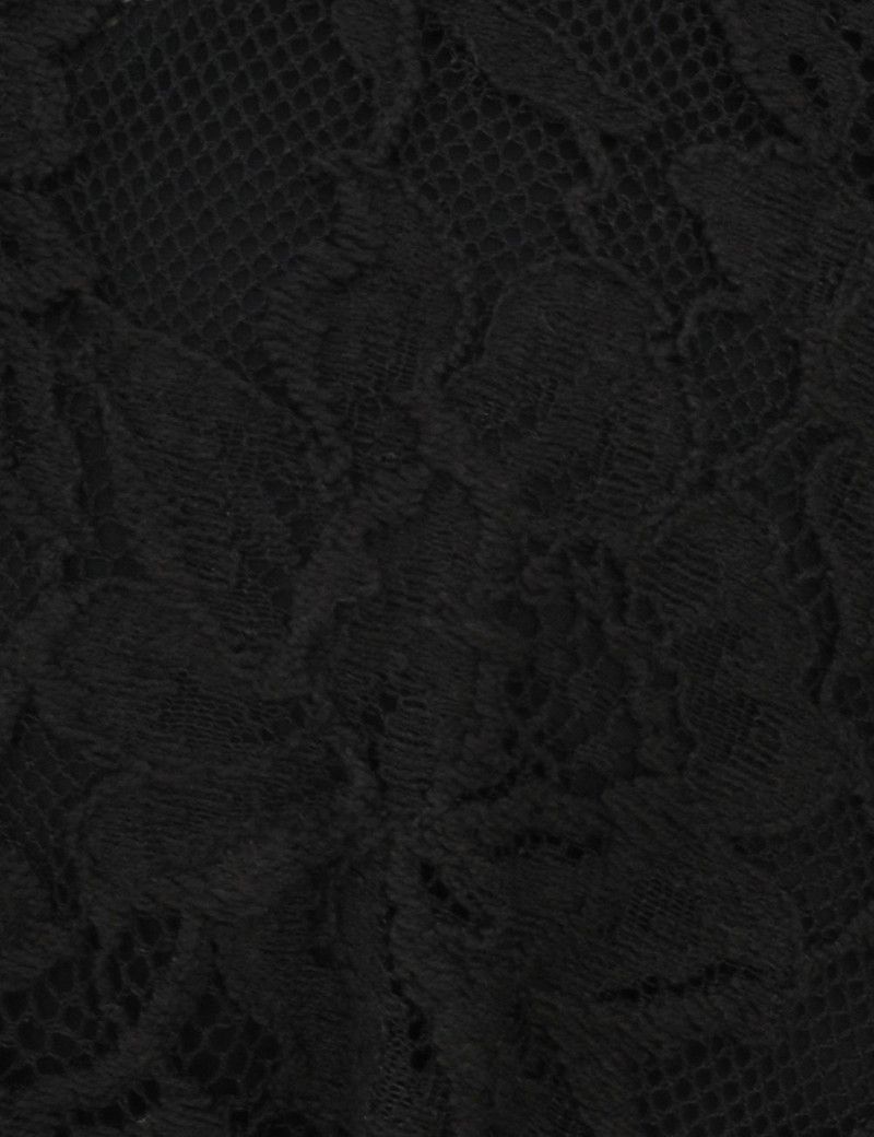 Zimmermann oc11z0226 Crush Lace Frill Tunic Dress In Black Size L / US 10 / IT 46 - 5 Thumbnail