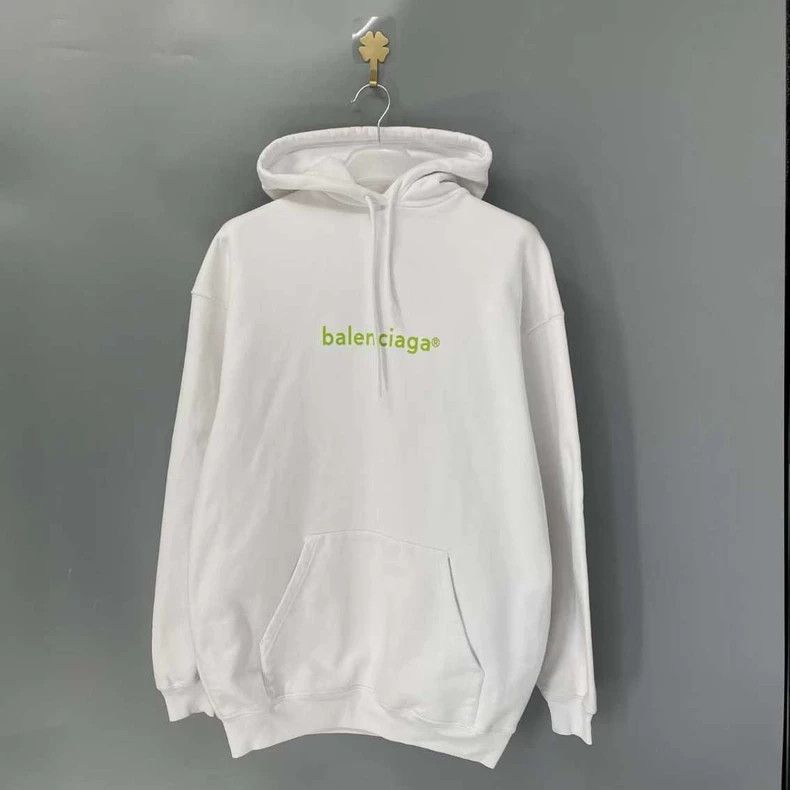 Balenciaga Balenciaga White printed logo hoodie Size US XS / EU 42 / 0 - 1 Thumbnail