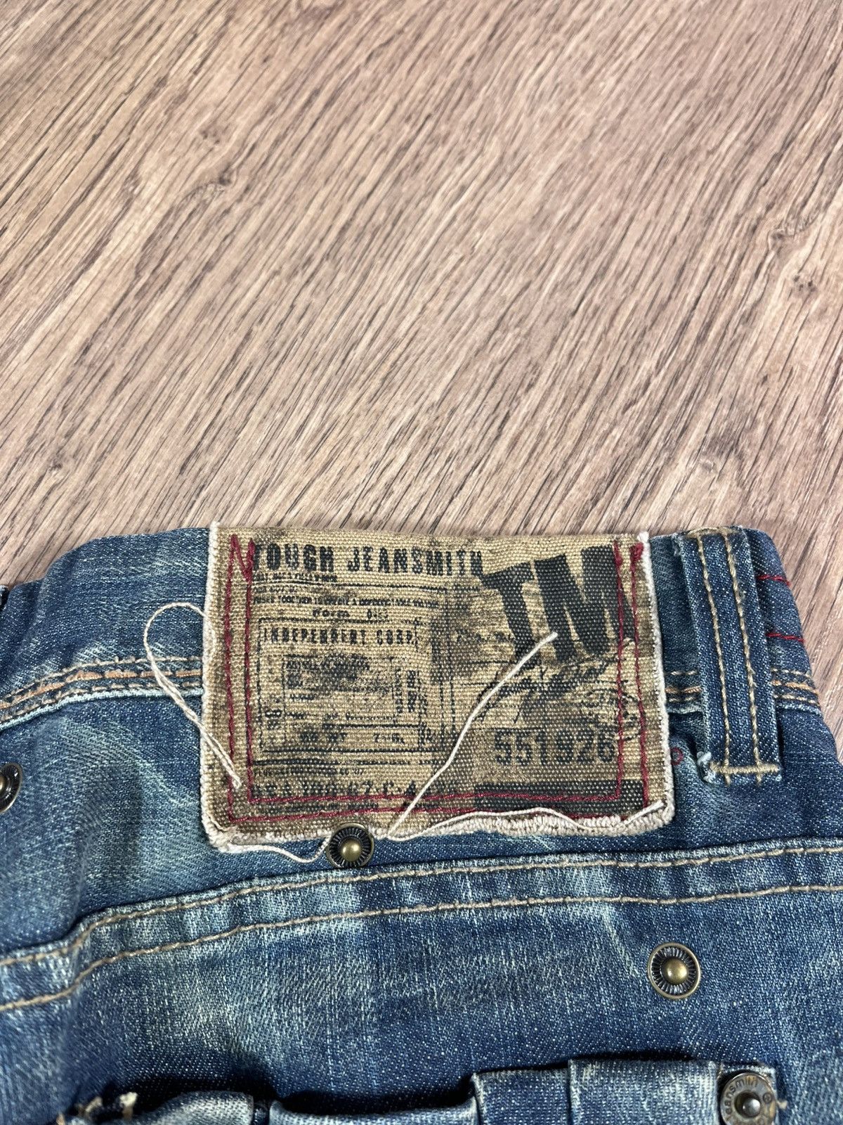Japanese Brand Tough Vintage Distressed Denim Pants Jeans Size US 32 / EU 48 - 24 Thumbnail