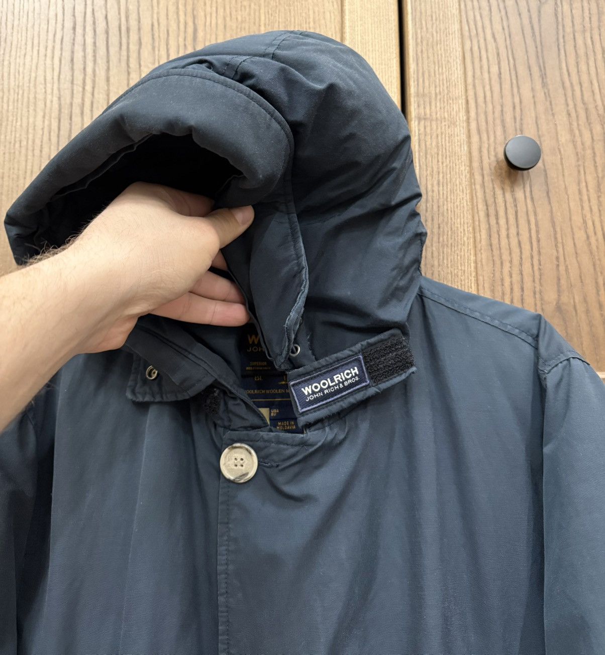 Woolrich Woolen Mills Woolrich John Rich & Bros Arctic Parka Navy Blue Down Jacket Size US XL / EU 56 / 4 - 6 Thumbnail