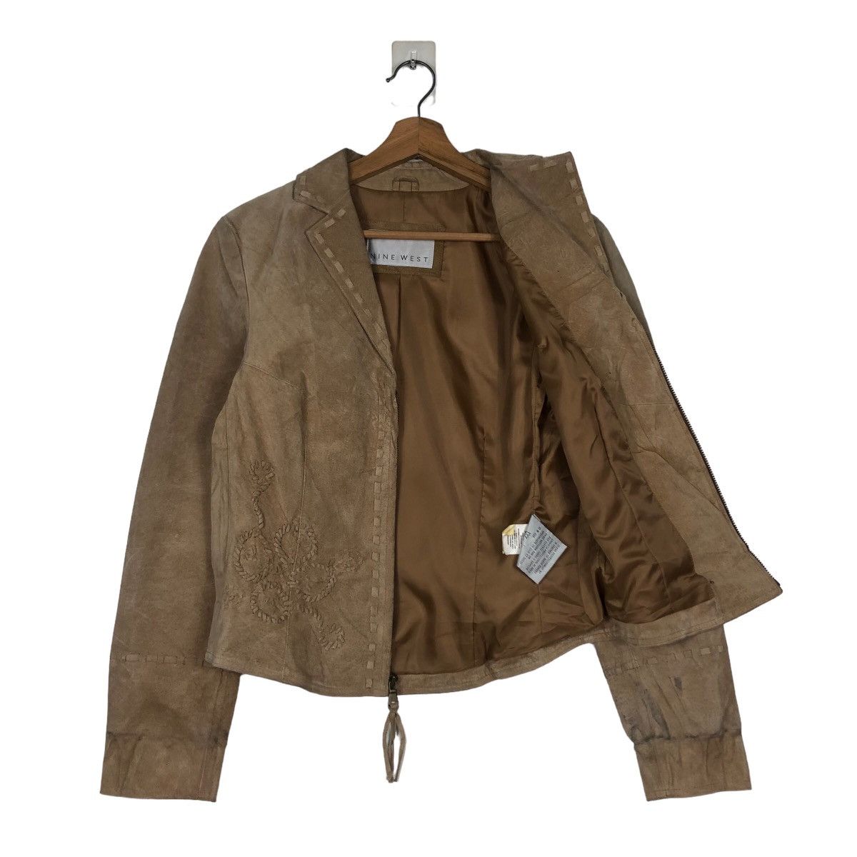 Japanese Brand Cropped Biker Genuine Leather Jacket Nine West Issey Miyake Size US M / EU 48-50 / 2 - 11 Thumbnail