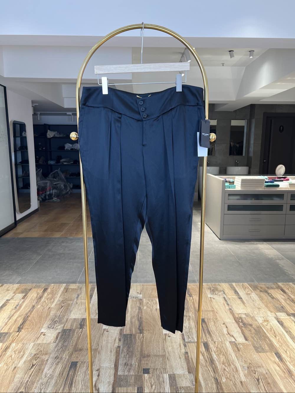 Saint Laurent Paris Saint Laurent Black Casual Pants Size 30 Size US 30 / EU 46 - 1 Thumbnail