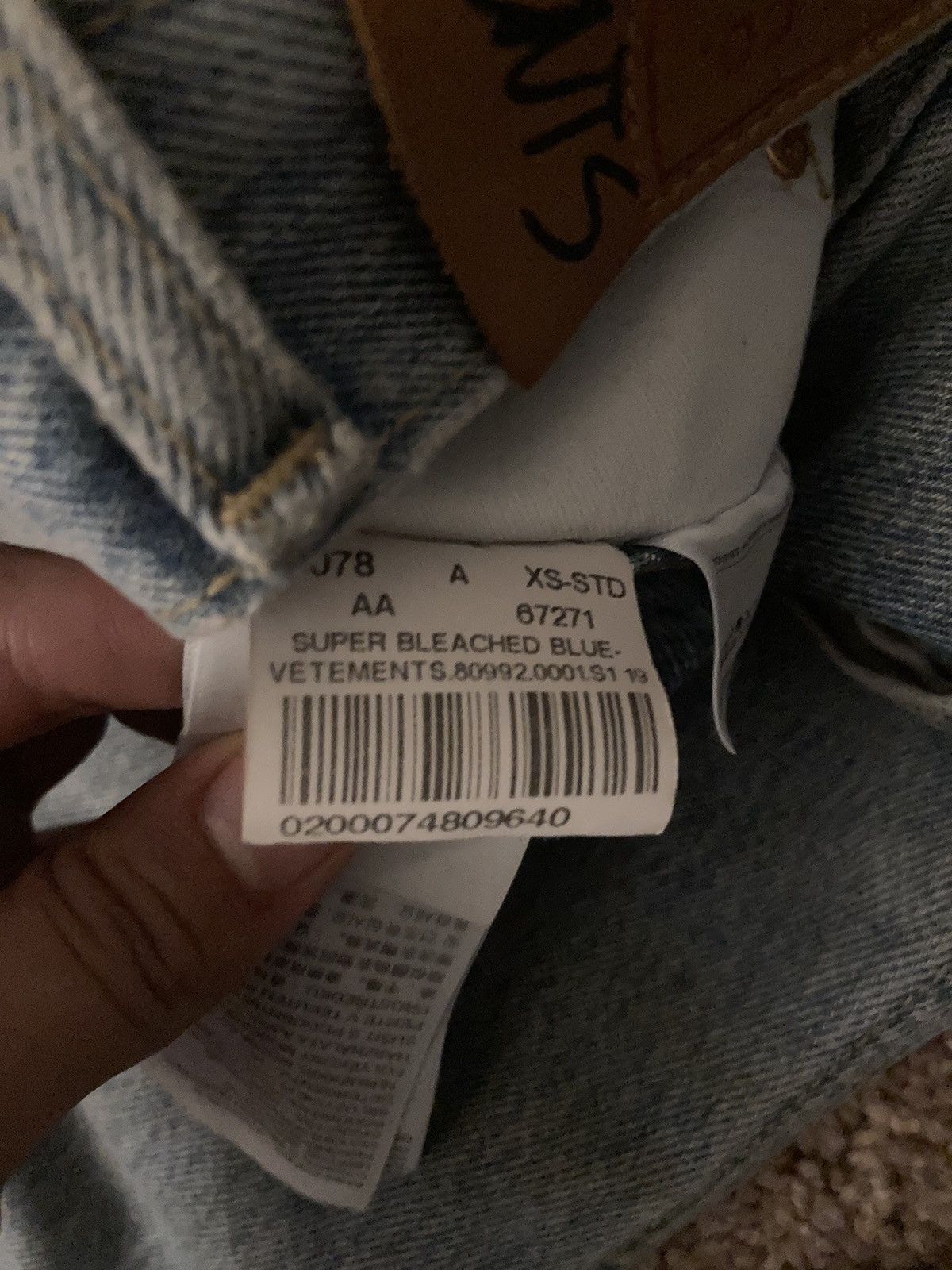 Levi's × Vetements SS19 Vetements Levi's Sport Jeans Track Split Hybrid 2019 DG Size US 28 / EU 44 - 12 Thumbnail