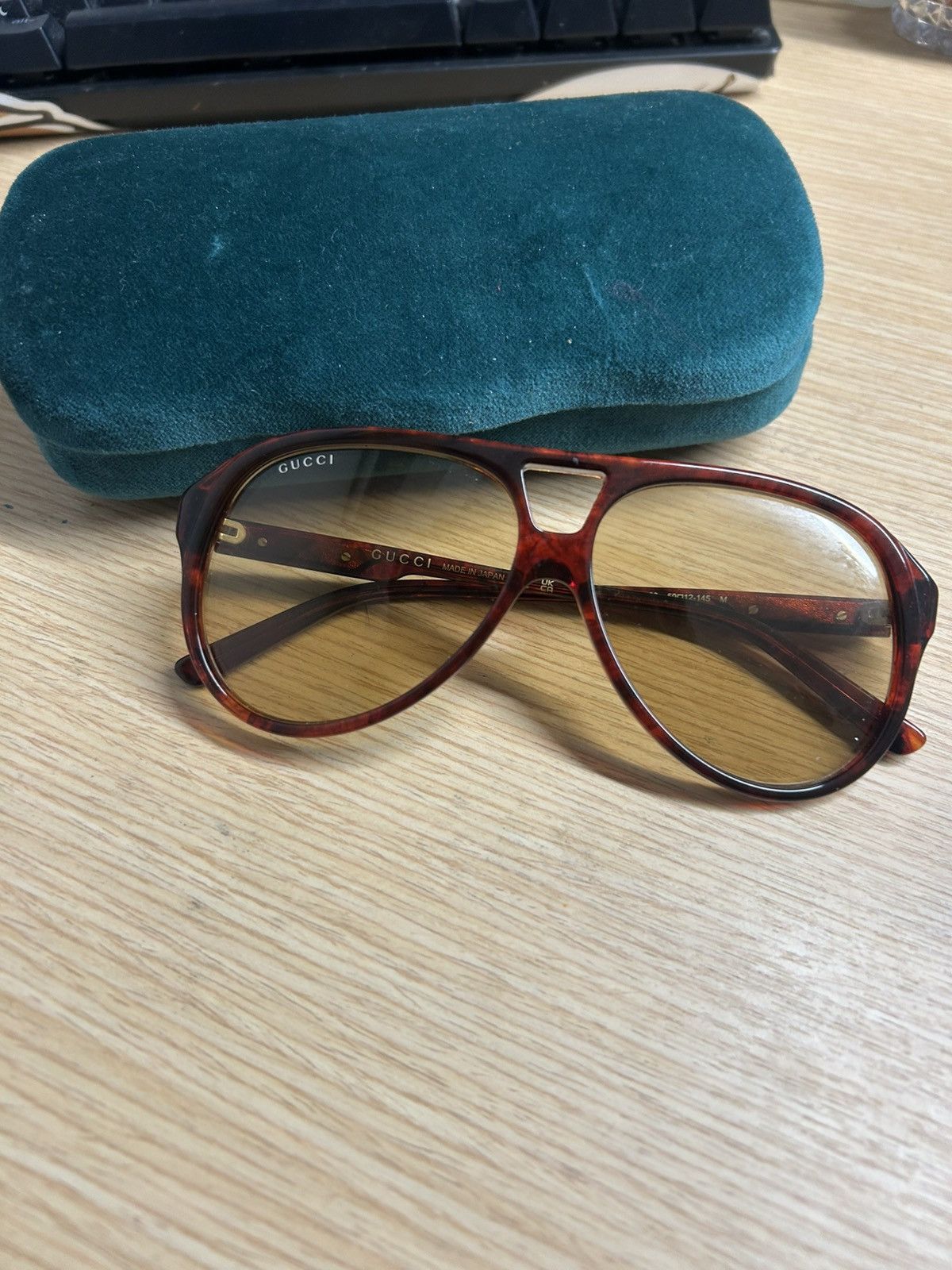 Gucci Gucci Aviator Sunglasses Size ONE SIZE - 1 Thumbnail
