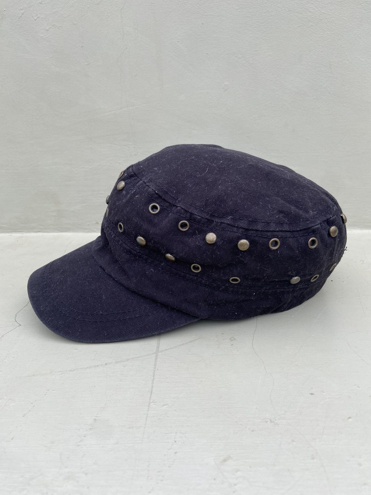 If Six Was Nine 2000s punk patrol hat studded with studs and holes Size ONE SIZE - 1 Thumbnail