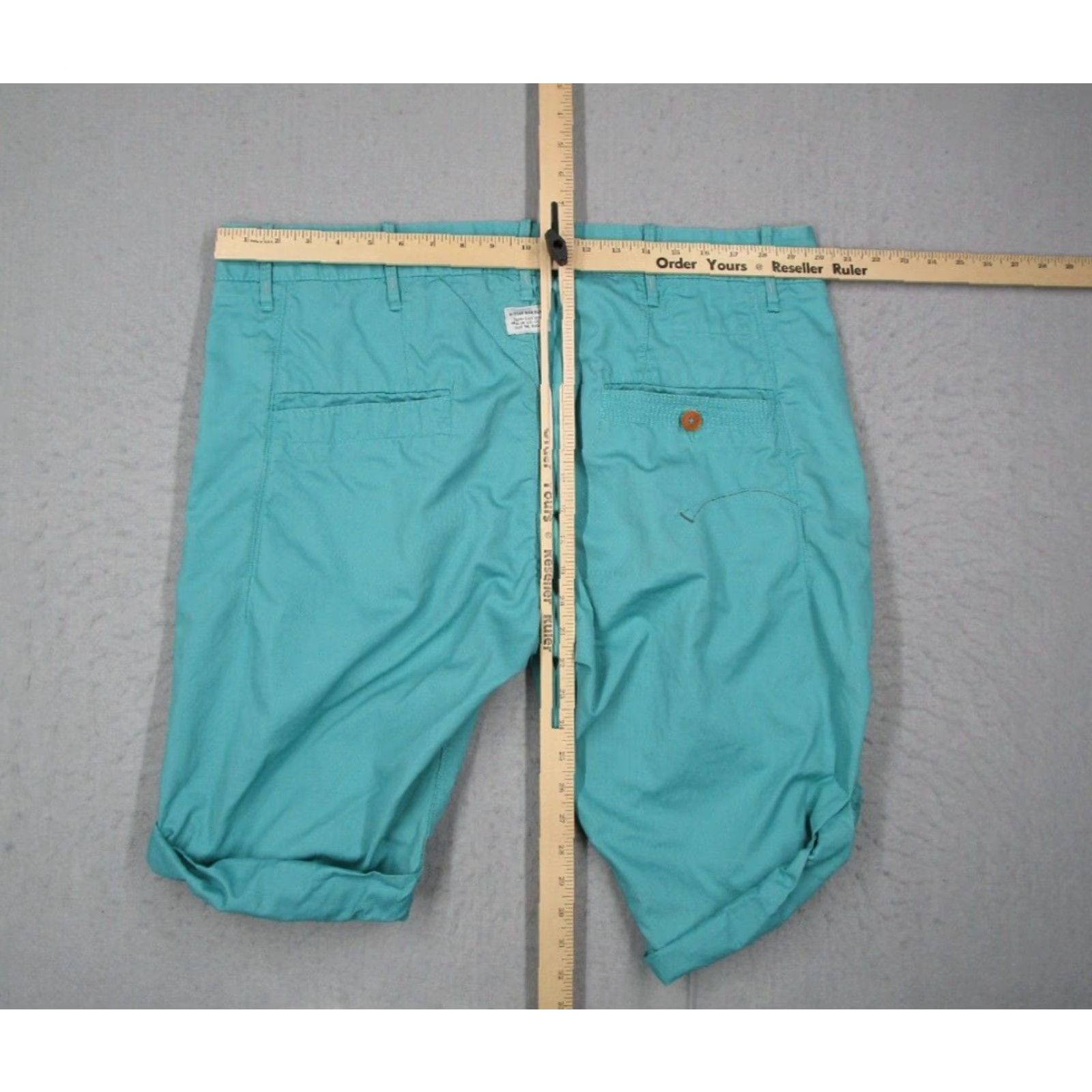 G-Star VINTAGE G-Star Men's Blue Bronson Chino Shorts 38 Casual Bermuda 12" Inseam Skate Streetwear Size US 38 / EU 54 - 7 Thumbnail