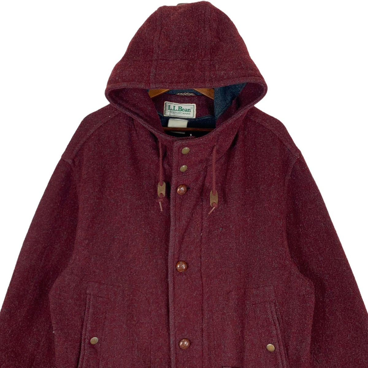 L.L. Bean × Vintage VINTAGE L.L. BEAN OUTDOOR WOOL HOODIE PARKA JACKET Size US M / EU 48-50 / 2 - 4 Thumbnail