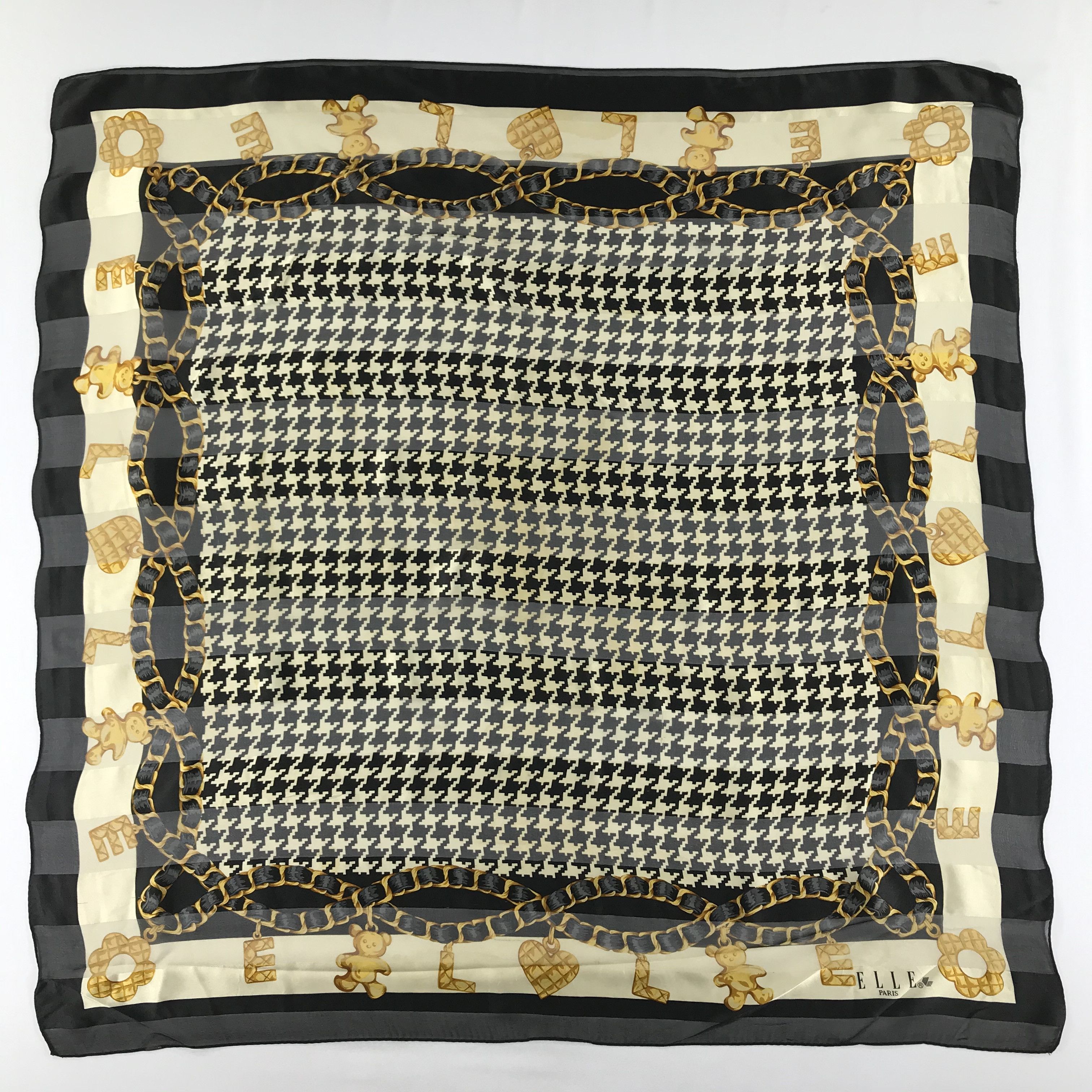 Vintage Vintage Elle Silk Scarf Size ONE SIZE - 2 Thumbnail