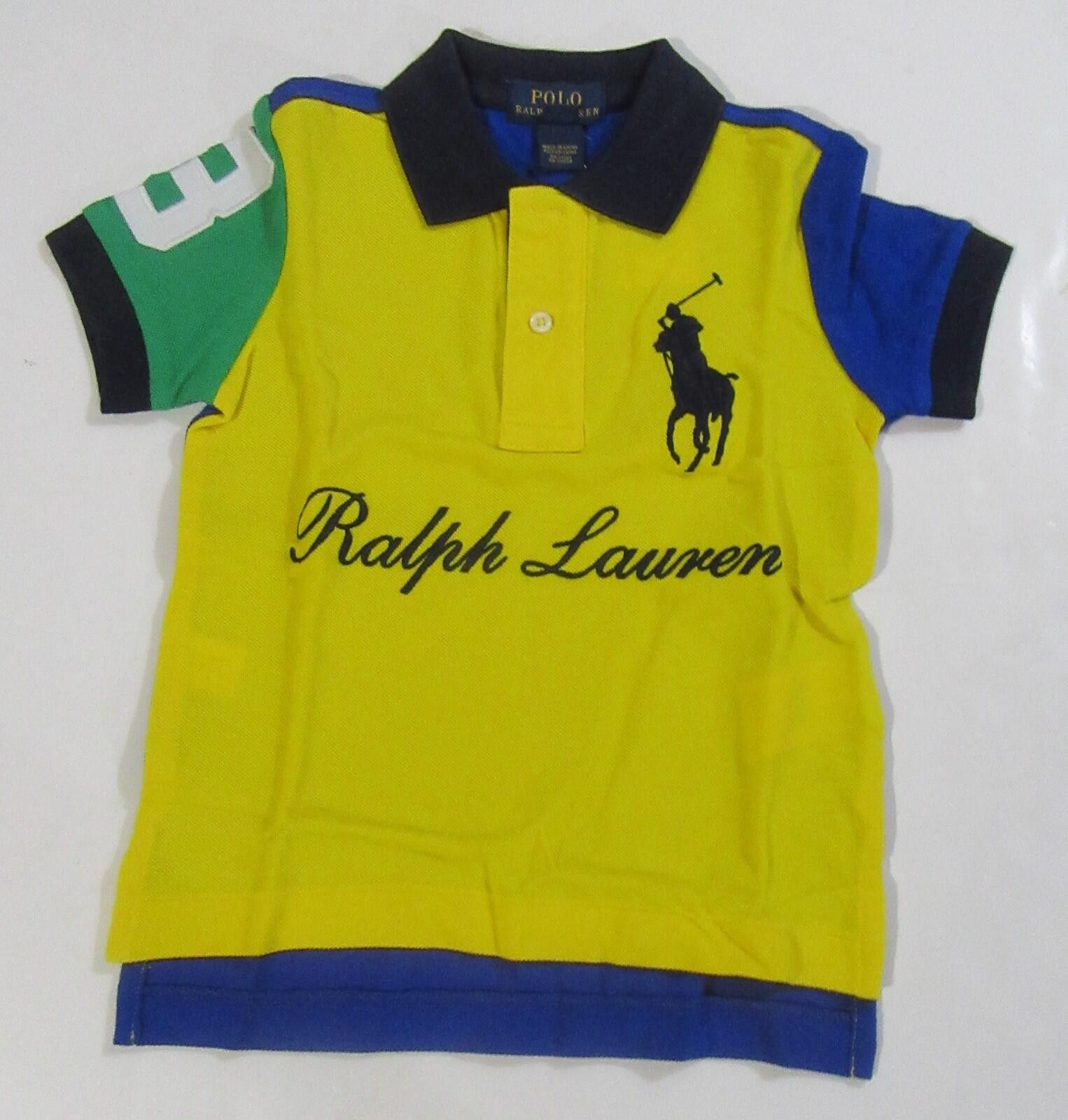Polo Ralph Lauren Polo Ralph Lauren Boys Big Pony Short Sleeve Shirt 2/2T Size US XXS / EU 40 - 1 Thumbnail