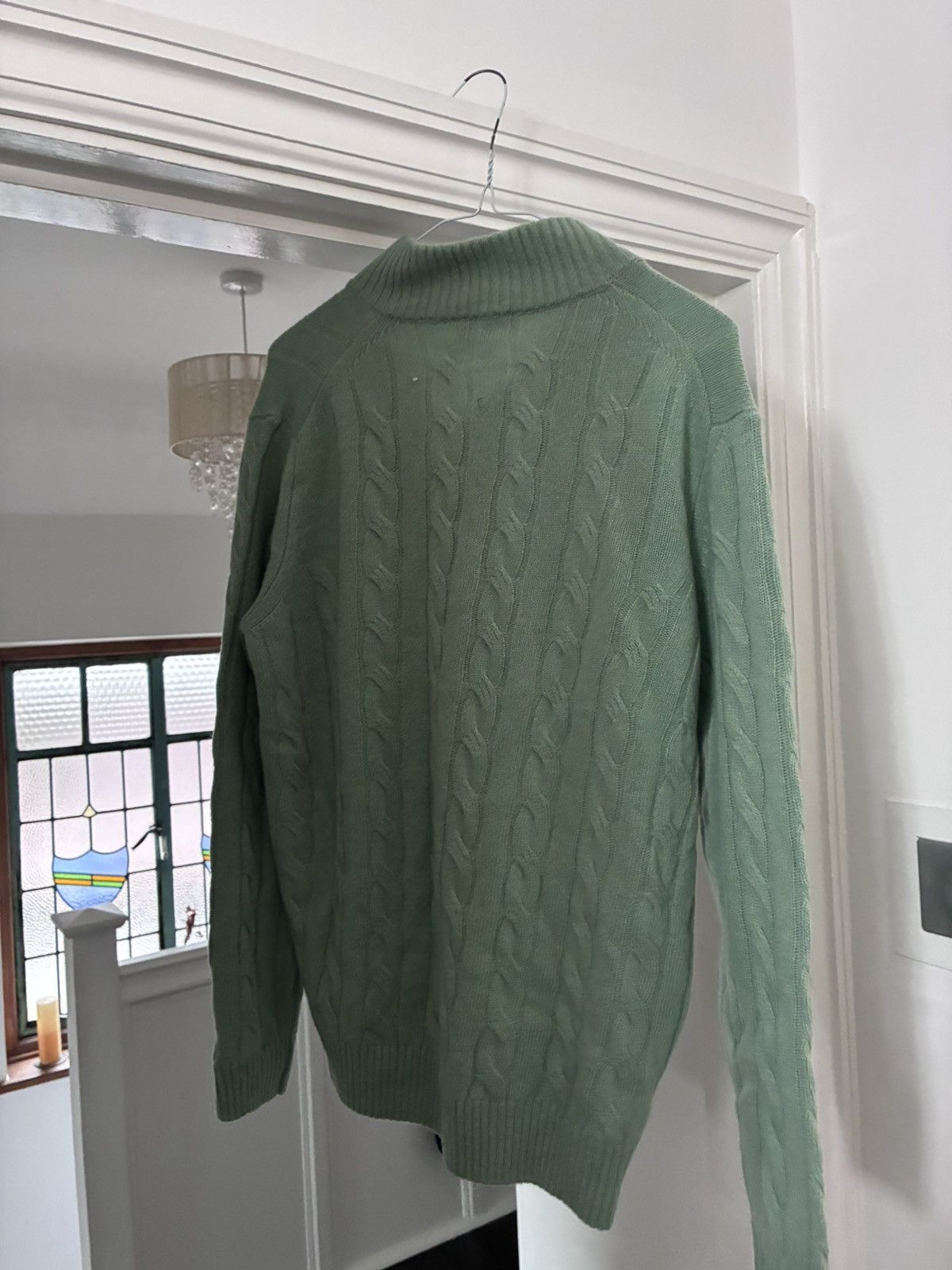 Pini parma green cashmere blend cardigan size 50