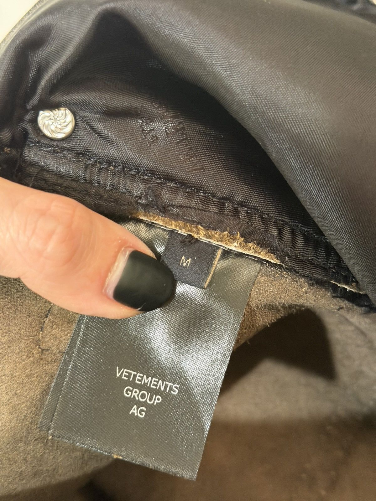 Vetements Vetements Calf Leather Pants – Natural Patina – Size M Size US 33 - 7 Thumbnail