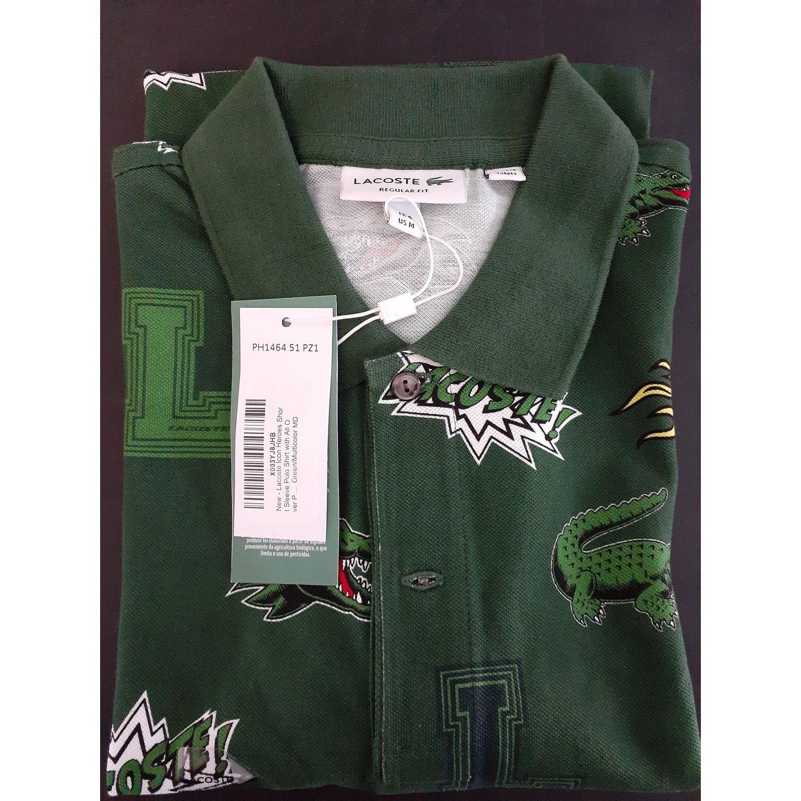 Lacoste Lacoste Icon Heroes Short Sleeve Polo with All Over Print M Size US M / EU 48-50 / 2 - 2 Thumbnail