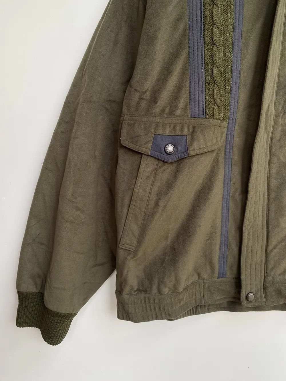 Vintage Vtg Gianni Valentino Bomber Jacket Zipper Size US XL / EU 56 / 4 - 5 Thumbnail