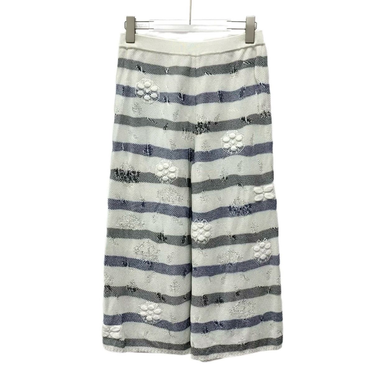 Chanel Chanel Colorblocked Striped Casual Wide Leg Pants Size 27" / US 4 / IT 40 - 2 Thumbnail
