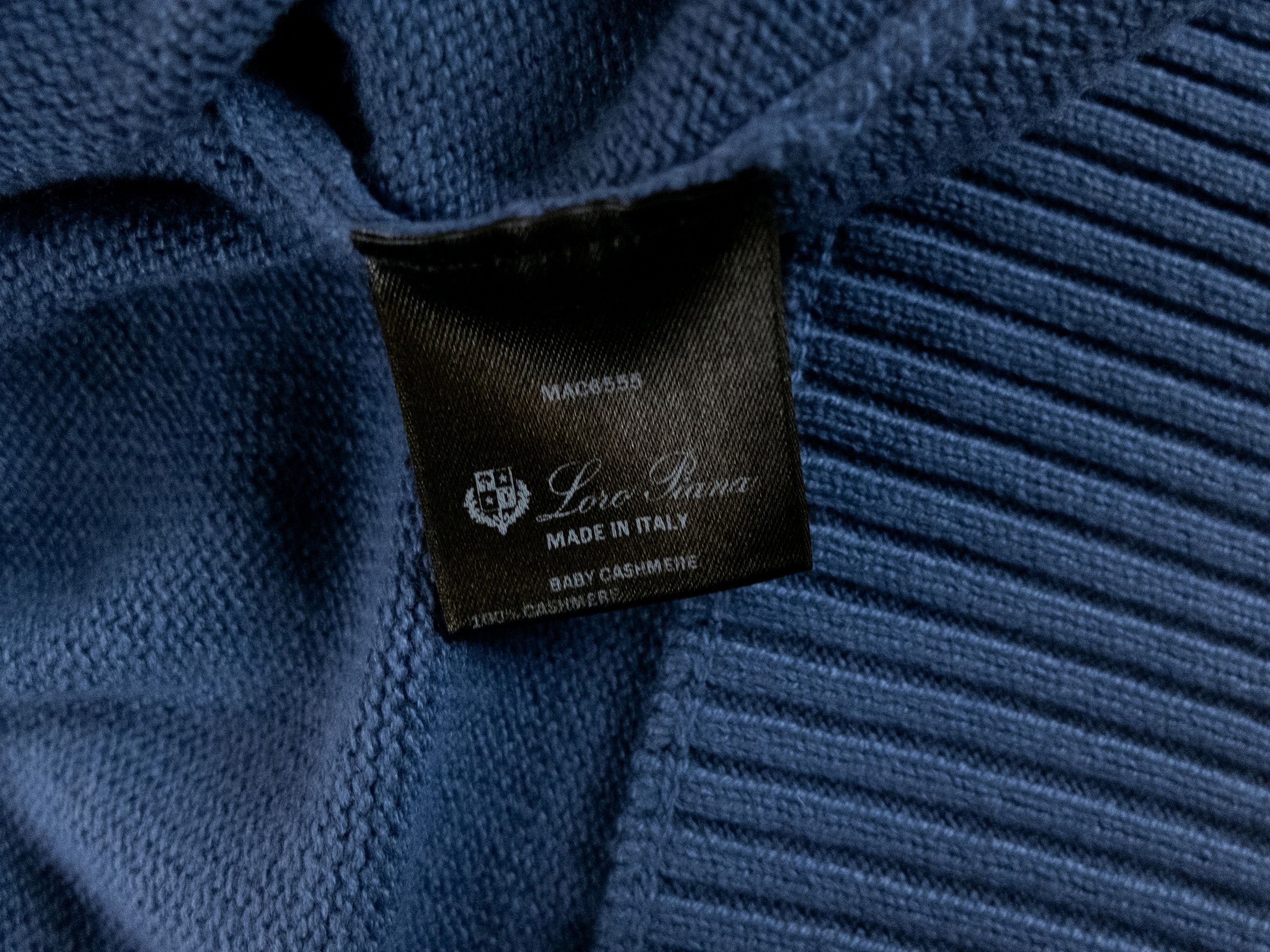Loro Piana LORO PIANA Scanda blue baby cashmere crewneck sweater XXL q Size US XXL / EU 58 / 5 - 8 Thumbnail
