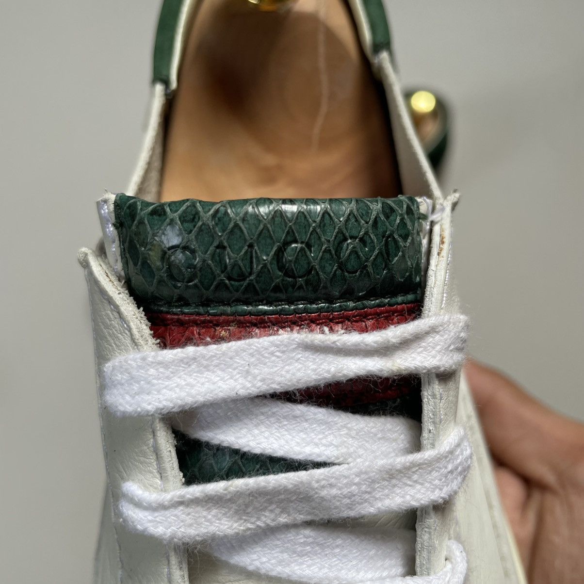 Gucci Gucci Ace Leather Sneakers Size US 8 / EU 41 - 3 Thumbnail