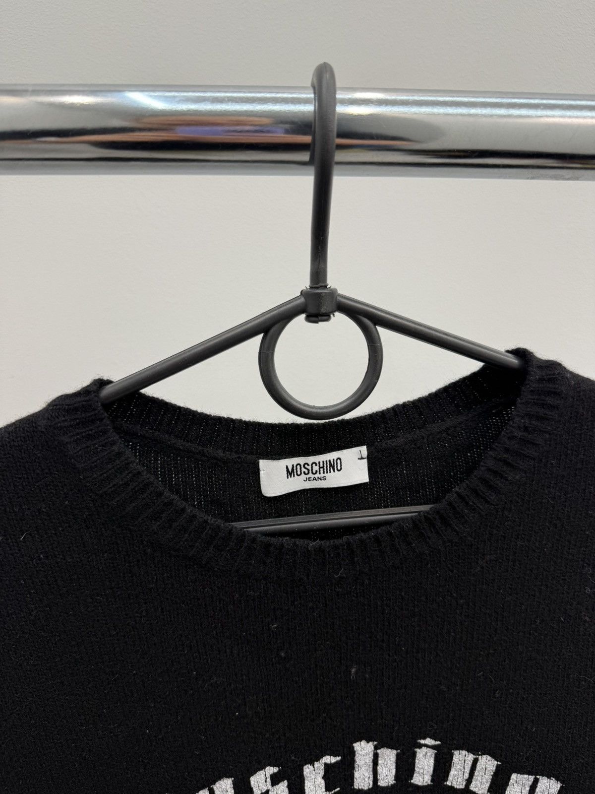 Moschino × Vintage Vintage Moschino Tattoo Printed Wool Sweater Size US M / EU 48-50 / 2 - 2 Thumbnail