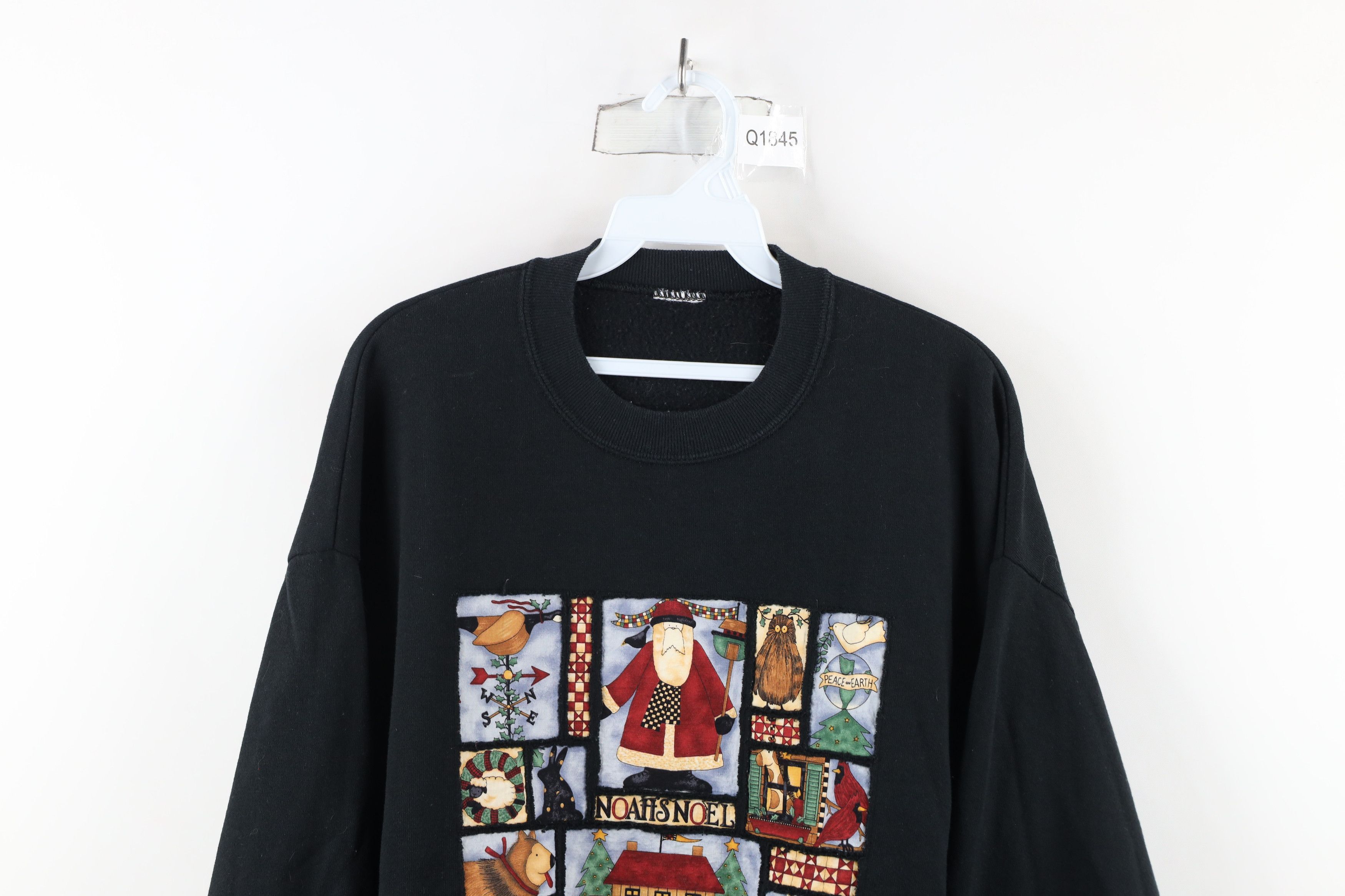 Vintage Vintage 90s Christmas Noahs Ark Crewneck Sweatshirt Size XXL / US 16-18 / IT 52-54 - 2 Thumbnail