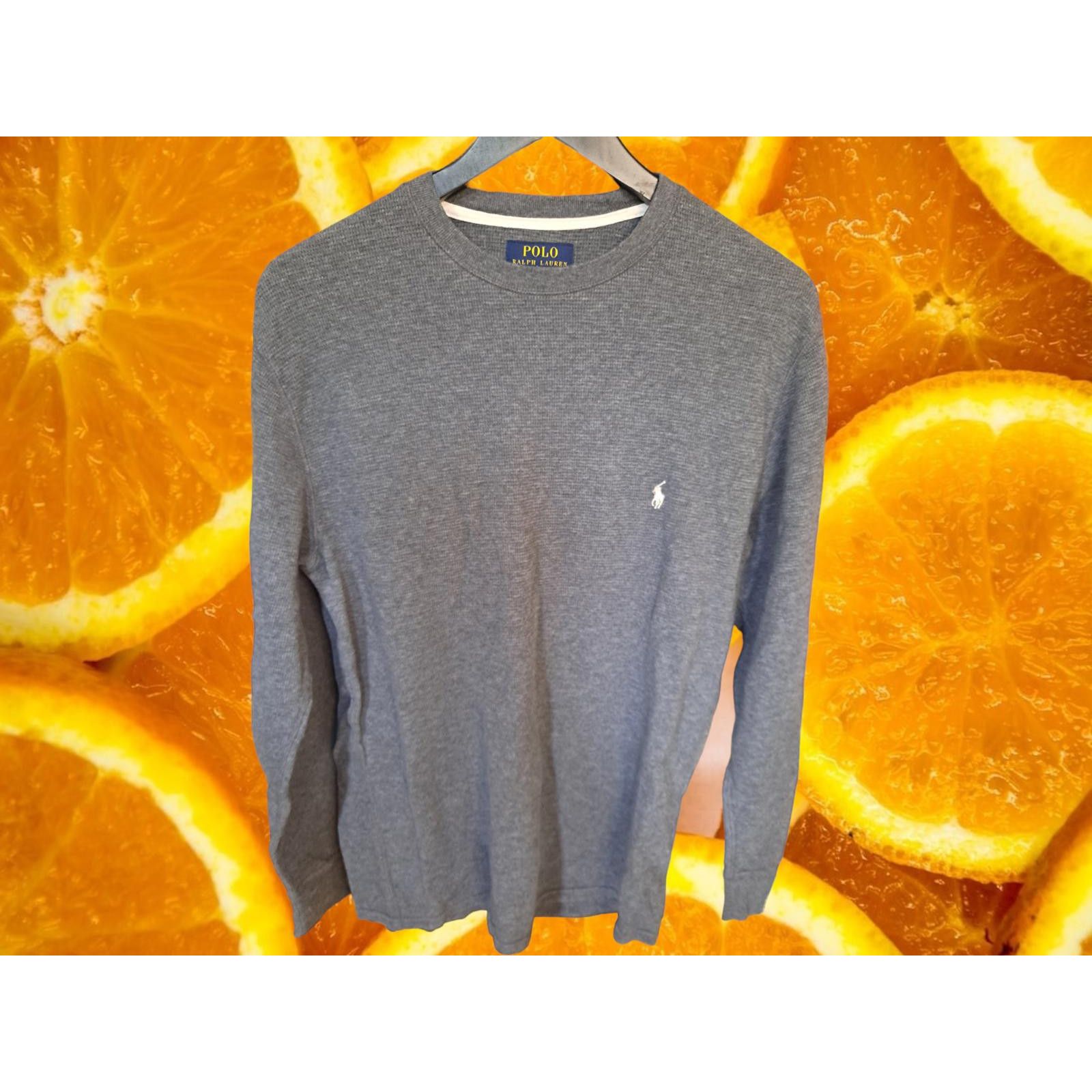 Ralph Lauren Polo Ralph Lauren Gray Thermal Long Sleeve with White Logo S Size US M / EU 48-50 / 2 - 1 Thumbnail