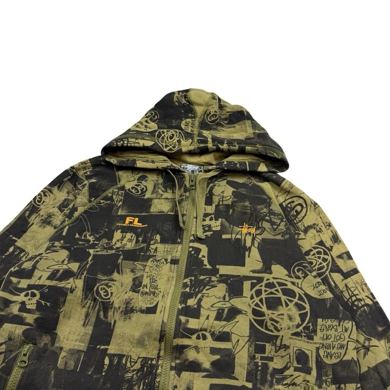 Stussy Vintage 2000s Stussy x Futura Laboratories Hoodie - Large Size US L / EU 52-54 / 3 - 3 Thumbnail