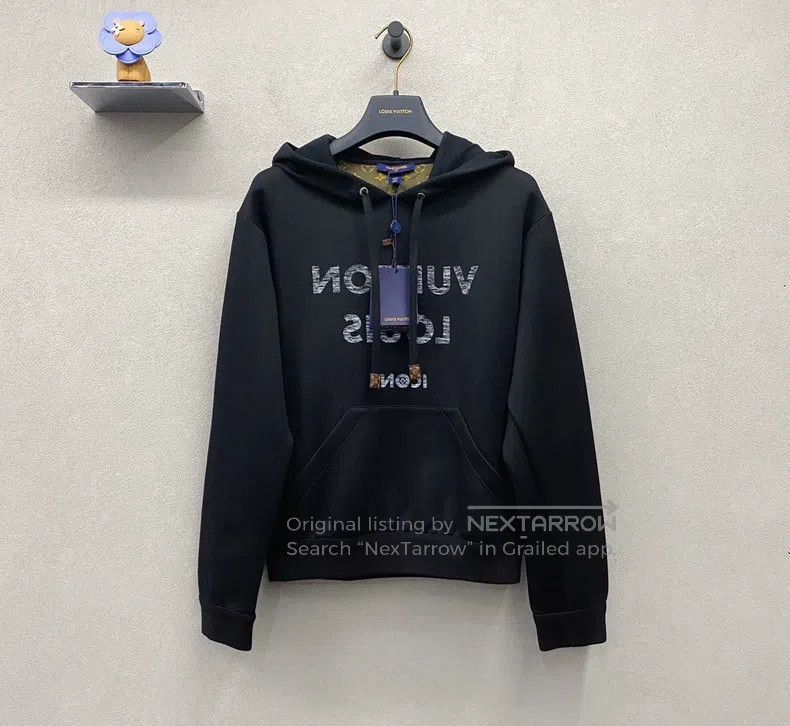 Louis Vuitton Louis Vuitton Black printed logo hooded sweatshirt Size US S / EU 44-46 / 1 - 2 Thumbnail