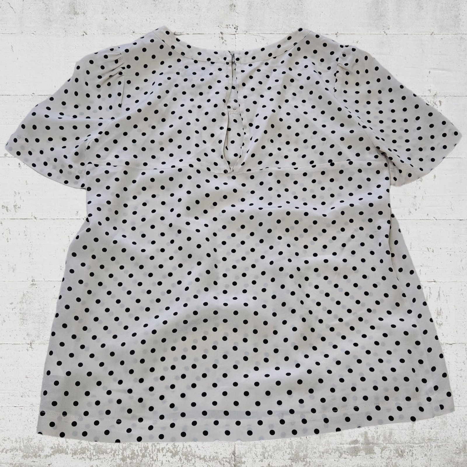 Madewell Madewell Silk Polka Dot Ruffle Blouse Size XS Size XS / US 0-2 / IT 36-38 - 8 Thumbnail