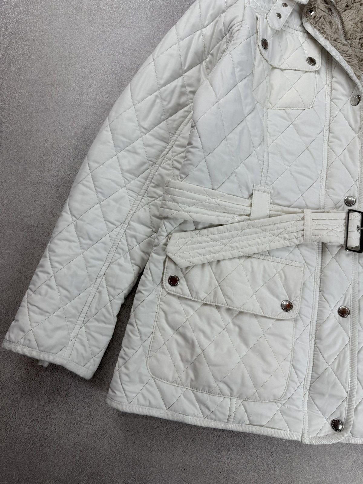 Barbour Barbour Winter International Polarquilt Jacket White Size L / US 10 / IT 46 - 2 Thumbnail
