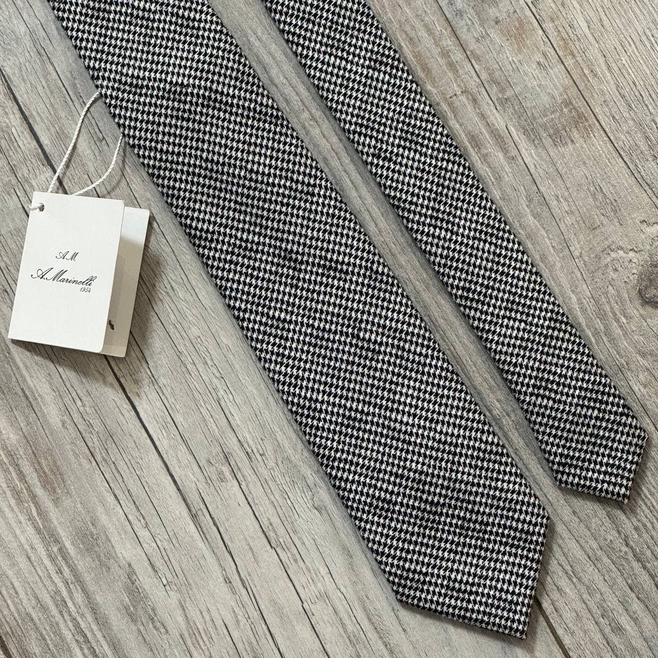 E. Marinella NEW A.Marinelli Napoli Lana Wool Tie Size ONE SIZE - 2 Thumbnail
