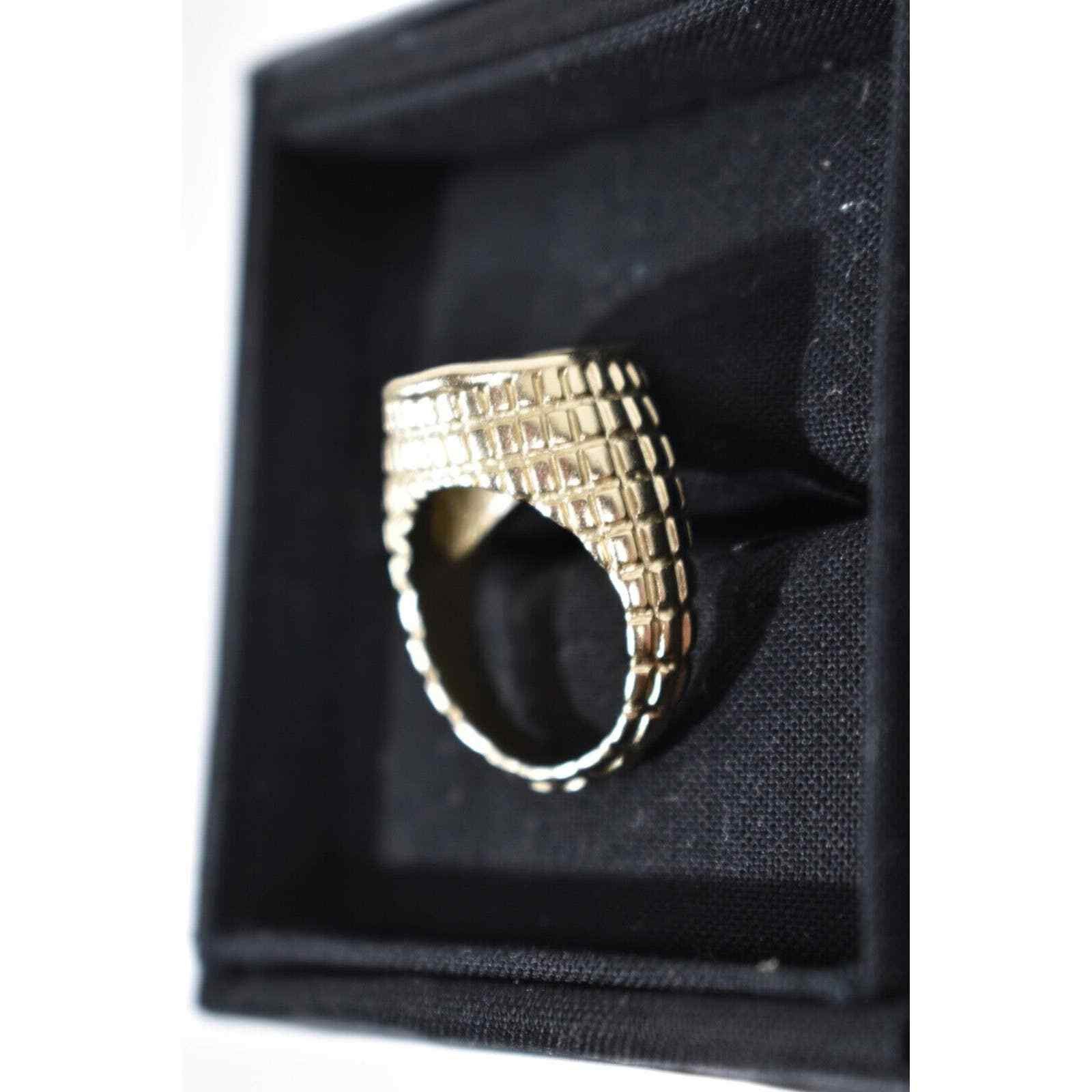 Chanel Chanel 22P Gold Circle Interlocking Fashion Finger Ring 54 7 Size ONE SIZE - 11 Thumbnail