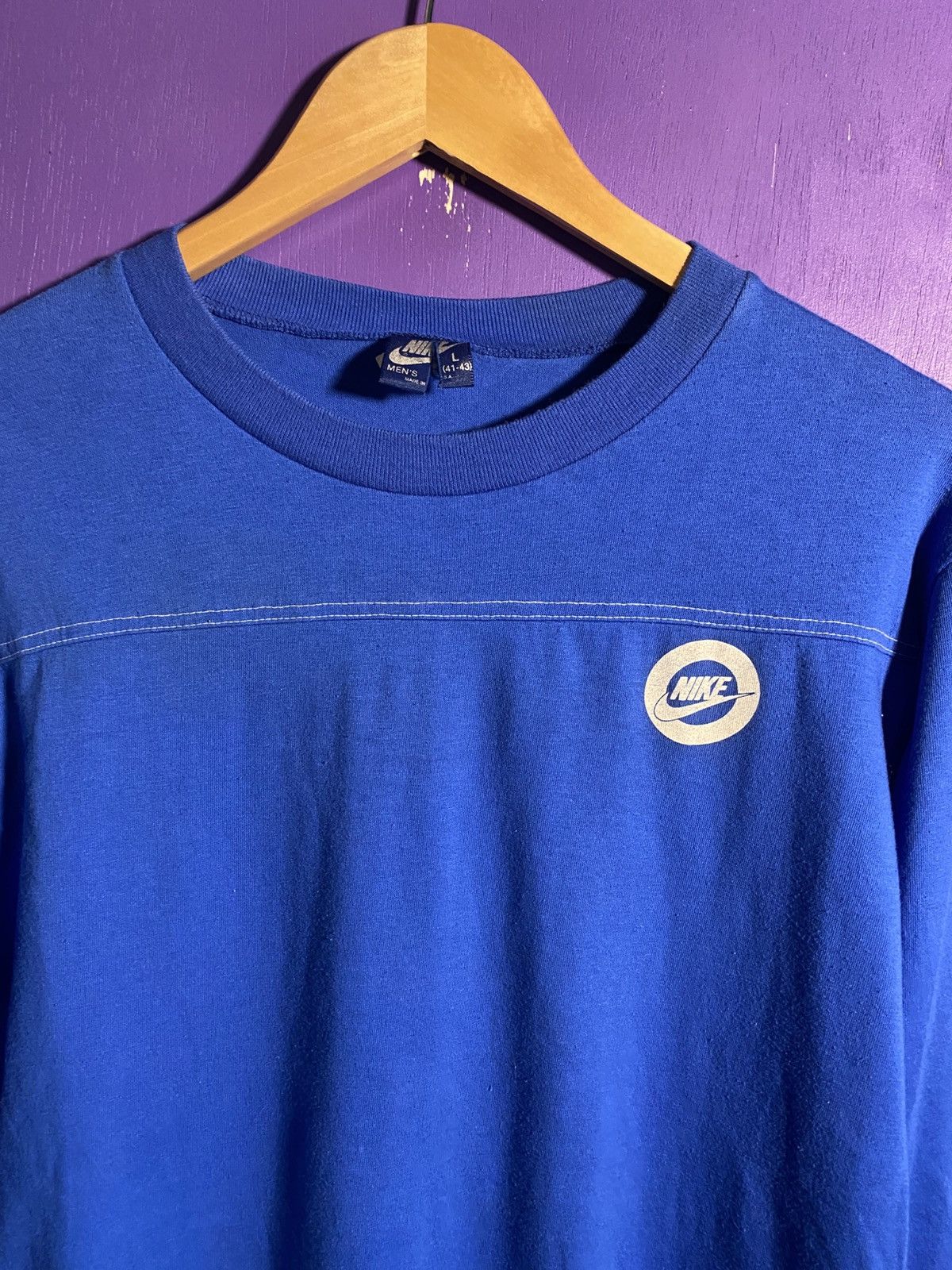Nike Vintage early 80s Nike mesh back long-sleeve Size US L / EU 52-54 / 3 - 3 Thumbnail