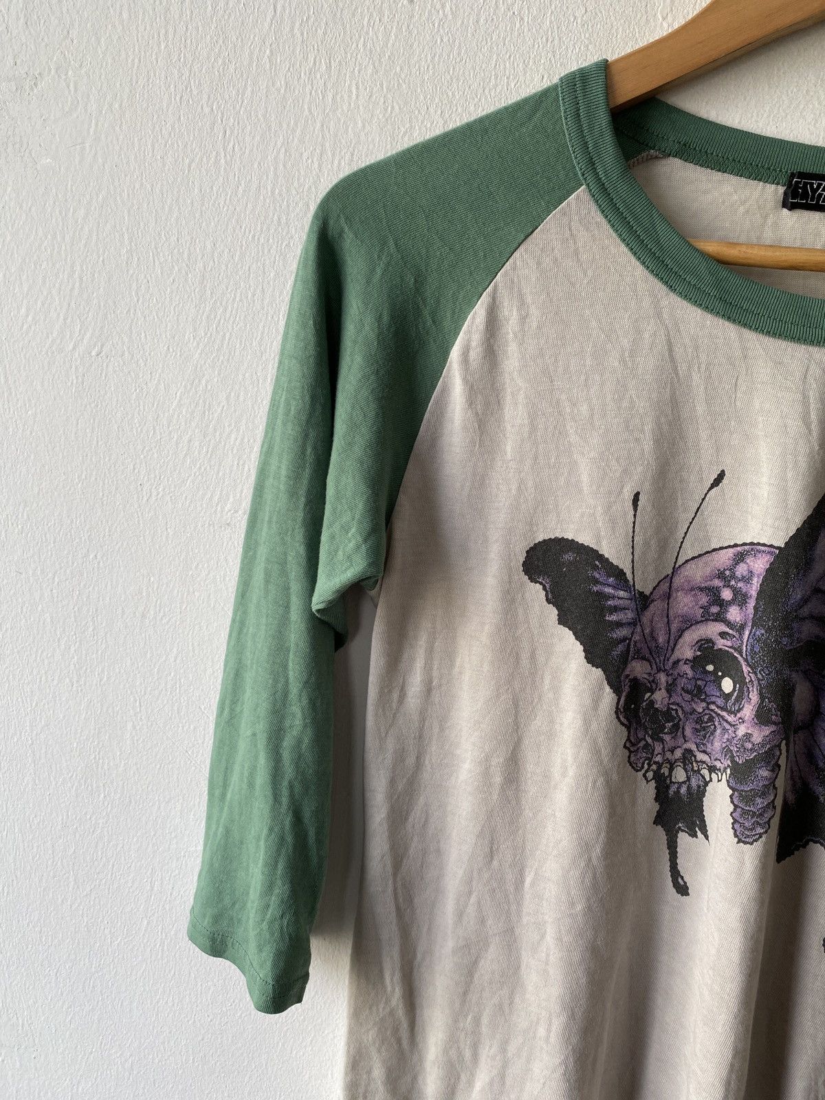 Hysteric Glamour 2000s - Hysteric Glamour Pushead Design Raglan Tee Size US S / EU 44-46 / 1 - 6 Thumbnail