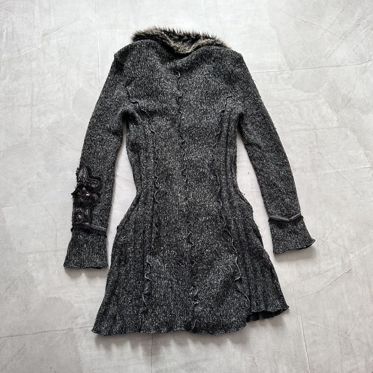 Hysteric Glamour × Undercover Gothic Napoleon Faux Fur Cardigan Sweater Sarah Pacini Vibe Size M / US 6-8 / IT 42-44 - 14 Thumbnail
