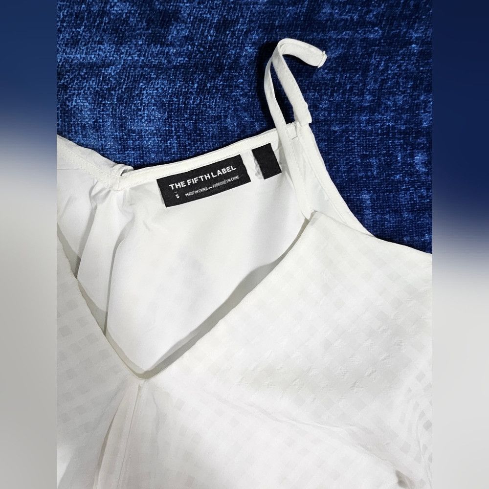 REVOLVE The Fifth Label White Open Shoulder Spaghetti Strap Blouse Size S / US 4 / IT 40 - 5 Thumbnail