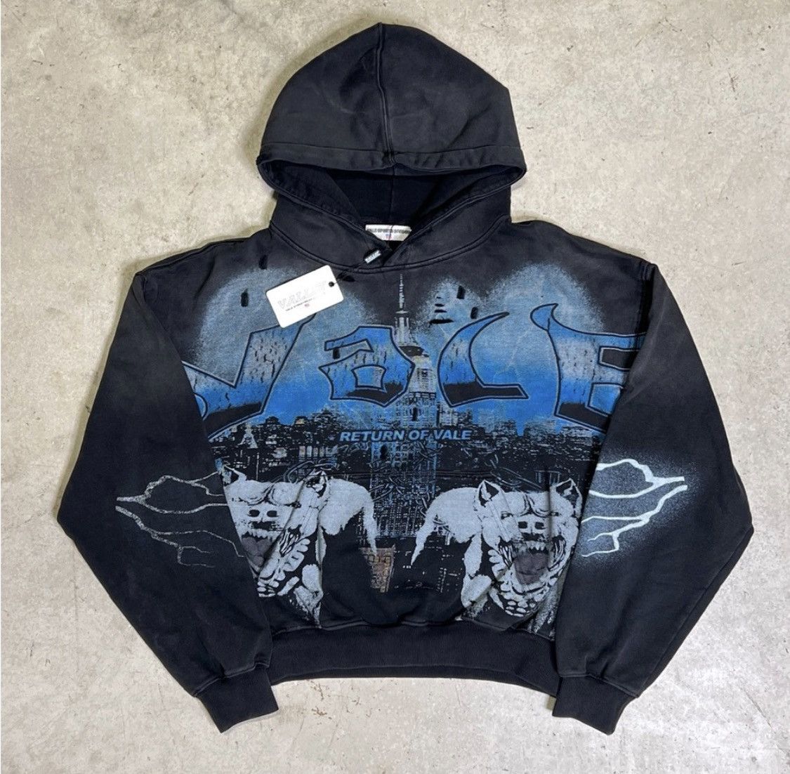 Vale Forever Dual Pitbull Lightning Hoodie