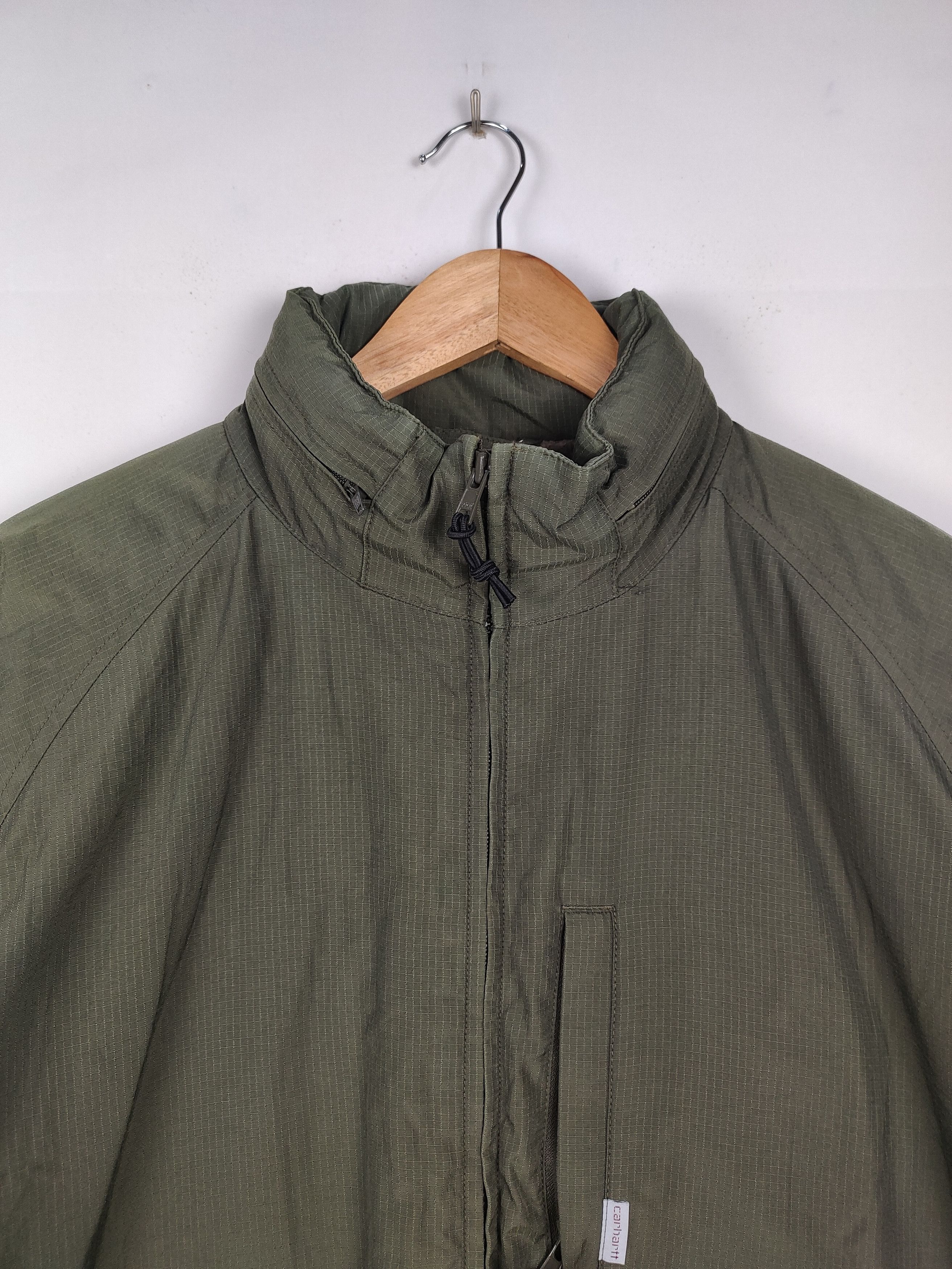 Carhartt × Vintage Vintage 90s Carhartt Windbreaker Jacket Hoodie zipper Size US XL / EU 56 / 4 - 2 Thumbnail