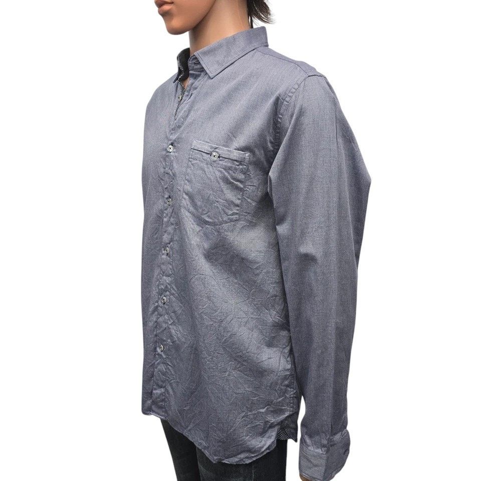 Ted Baker TED BAKER IFEL Semi Plain Shirt Micro Dot Navy Size 6 XXL XL Size US XXL / EU 58 / 5 - 9 Thumbnail