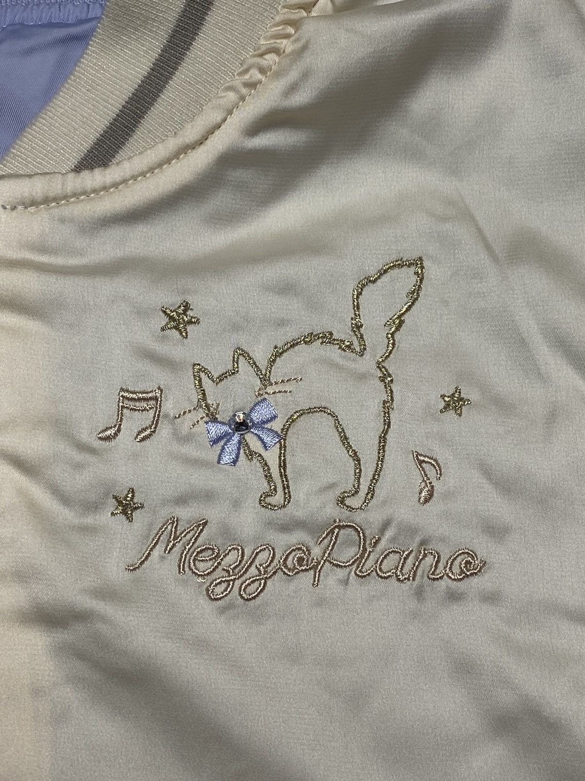 Angel Blue 2000s Mezzo Piano - Ruffle Lilac Reversible Bomber Jacket Size M / US 6-8 / IT 42-44 - 5 Thumbnail