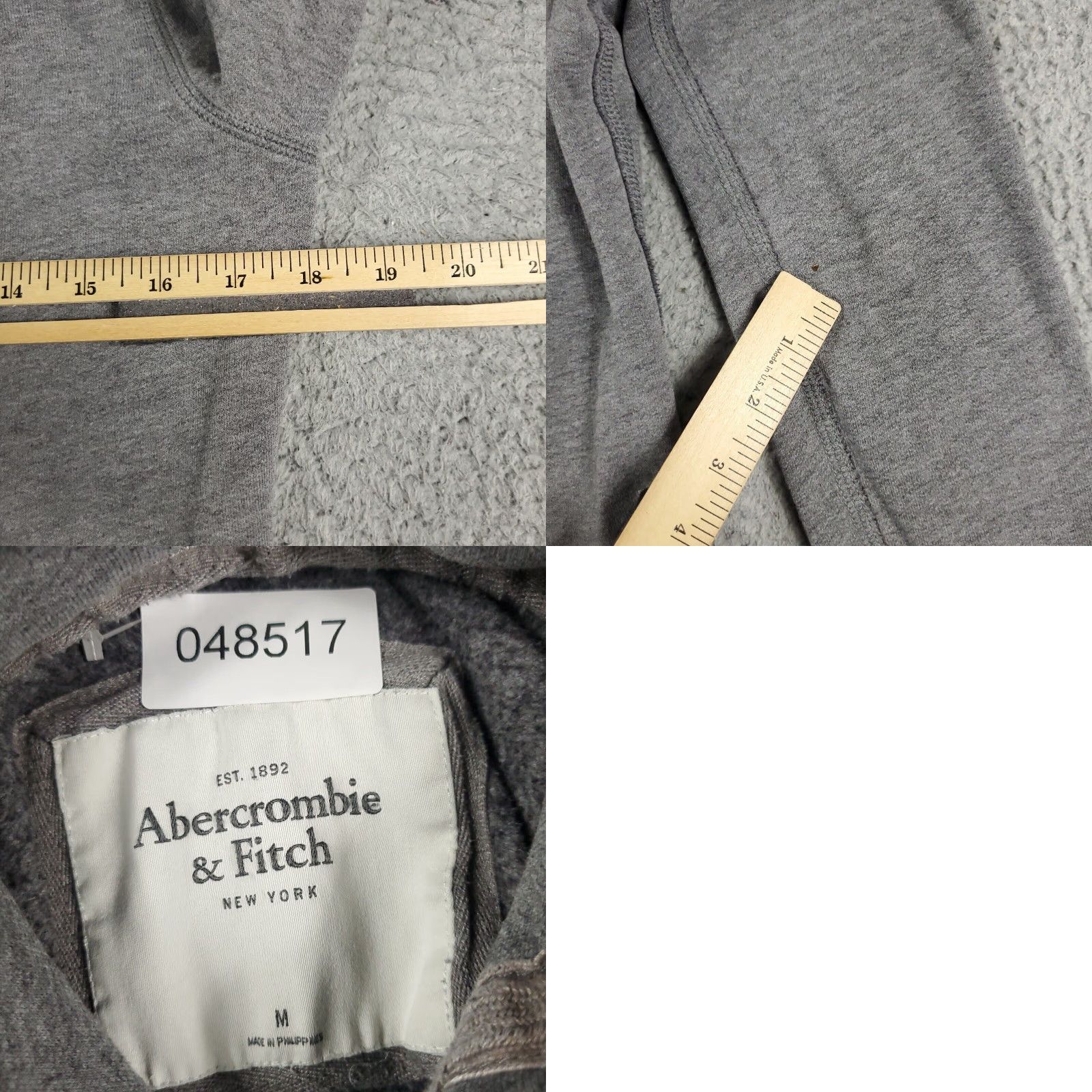 Abercrombie & Fitch VINTAGE Abercrombie & Fitch Womens Sweater Full Zip Hoodie Casual Medium Gray Knit Modern Ladies Size M / US 6-8 / IT 42-44 - 8 Thumbnail
