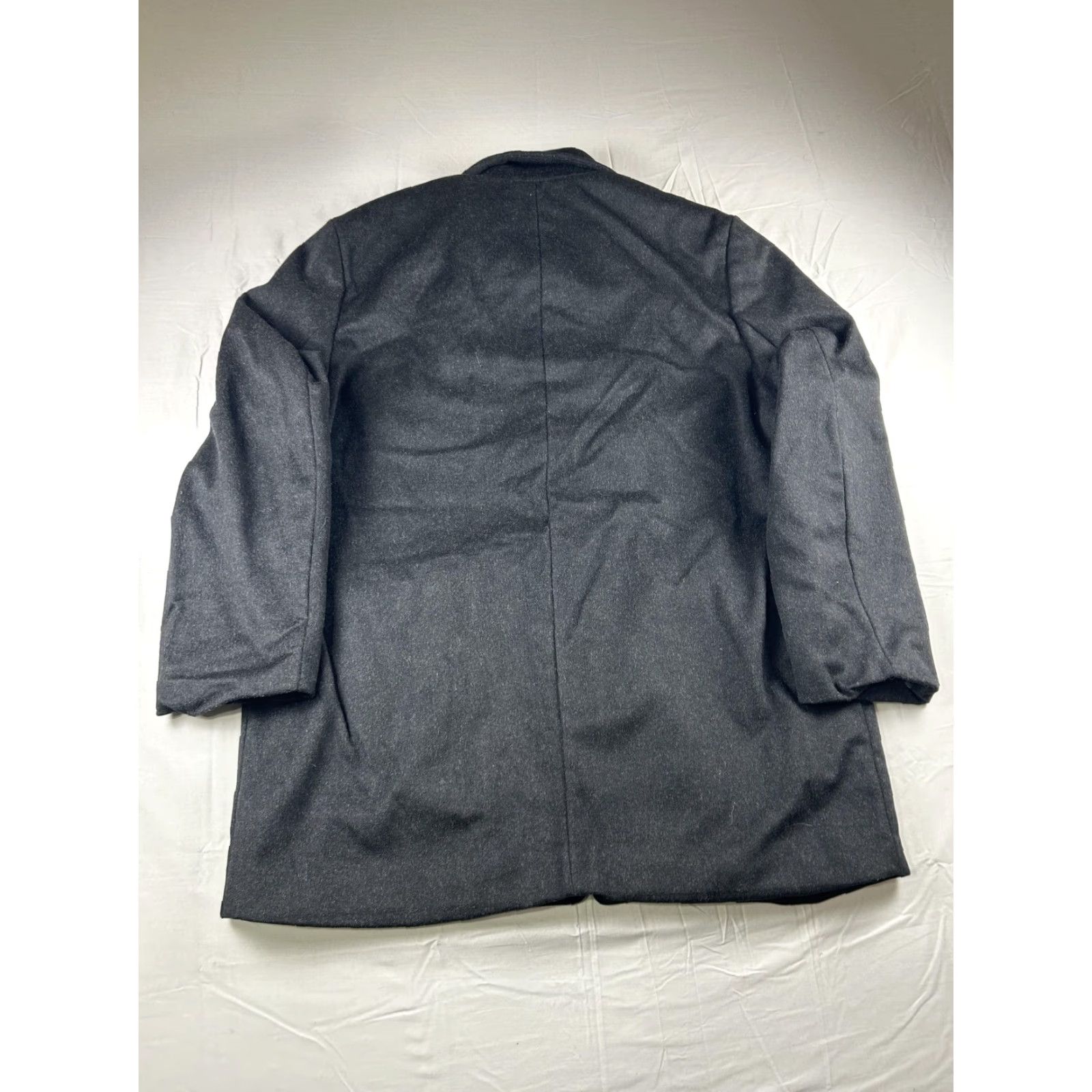 Brooks Brothers VINTAGE Brooks Brothers 346 Coat Mens XL Gray Wool Single Breasted Overcoat Classic Size US XL / EU 56 / 4 - 3 Thumbnail