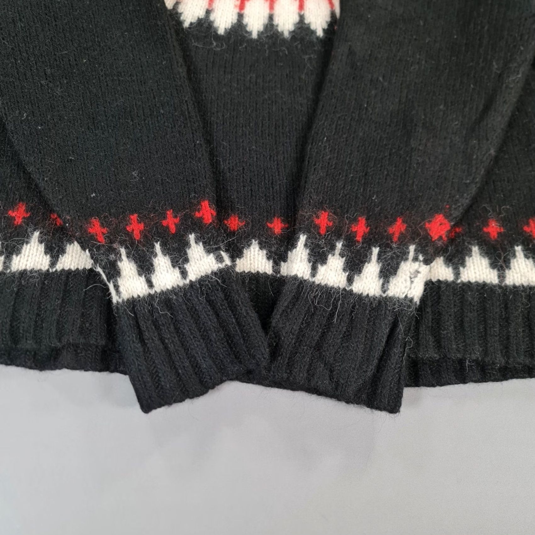 Polo Ralph Lauren VINTAGE Polo Ralph Lauren Jumper Black XL Aztek Wool Alpaca Country Native Shirt Womens XL Black Aztec Geometric Logo 90s Size S / US 4 / IT 40 - 4 Thumbnail