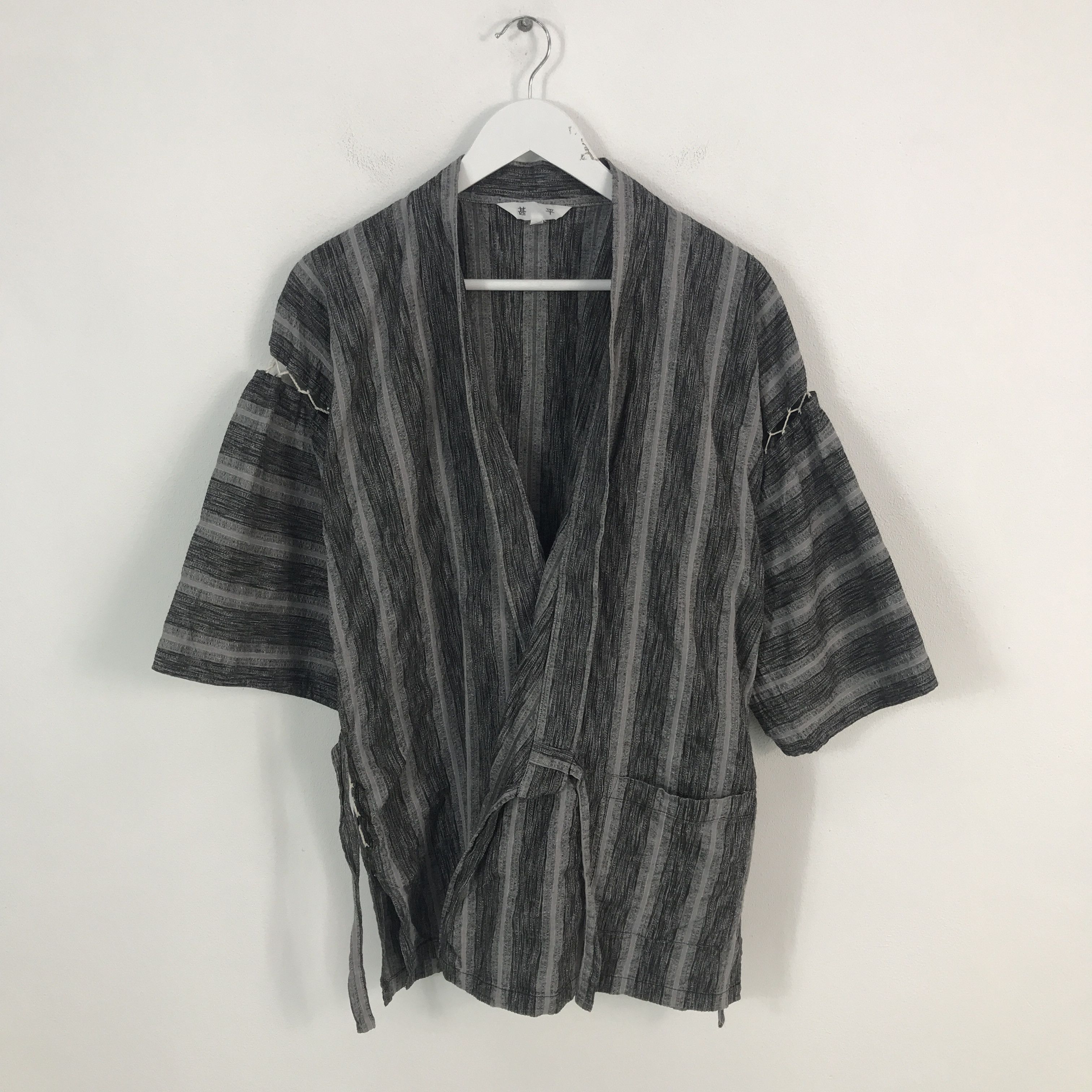Japanese Brand Rare japanese kimono Traditional Striped Jacket Size US L / EU 52-54 / 3 - 1 Thumbnail