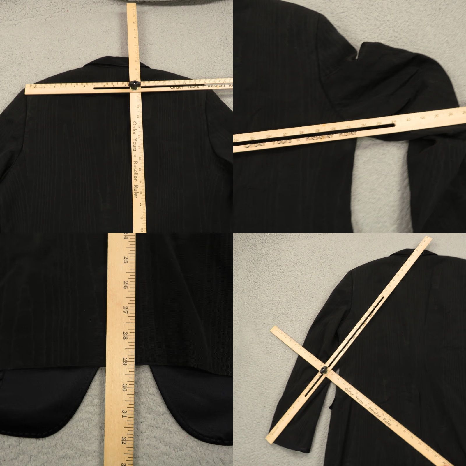 Dolce & Gabbana Dolce&Gabbana Blazer 42R Silk Acetate Formal Dinner Woodgrain Print Jacket Coat Men Regular Black Geometric Peak Lapel Vintage N/A Size 42R - 10 Thumbnail