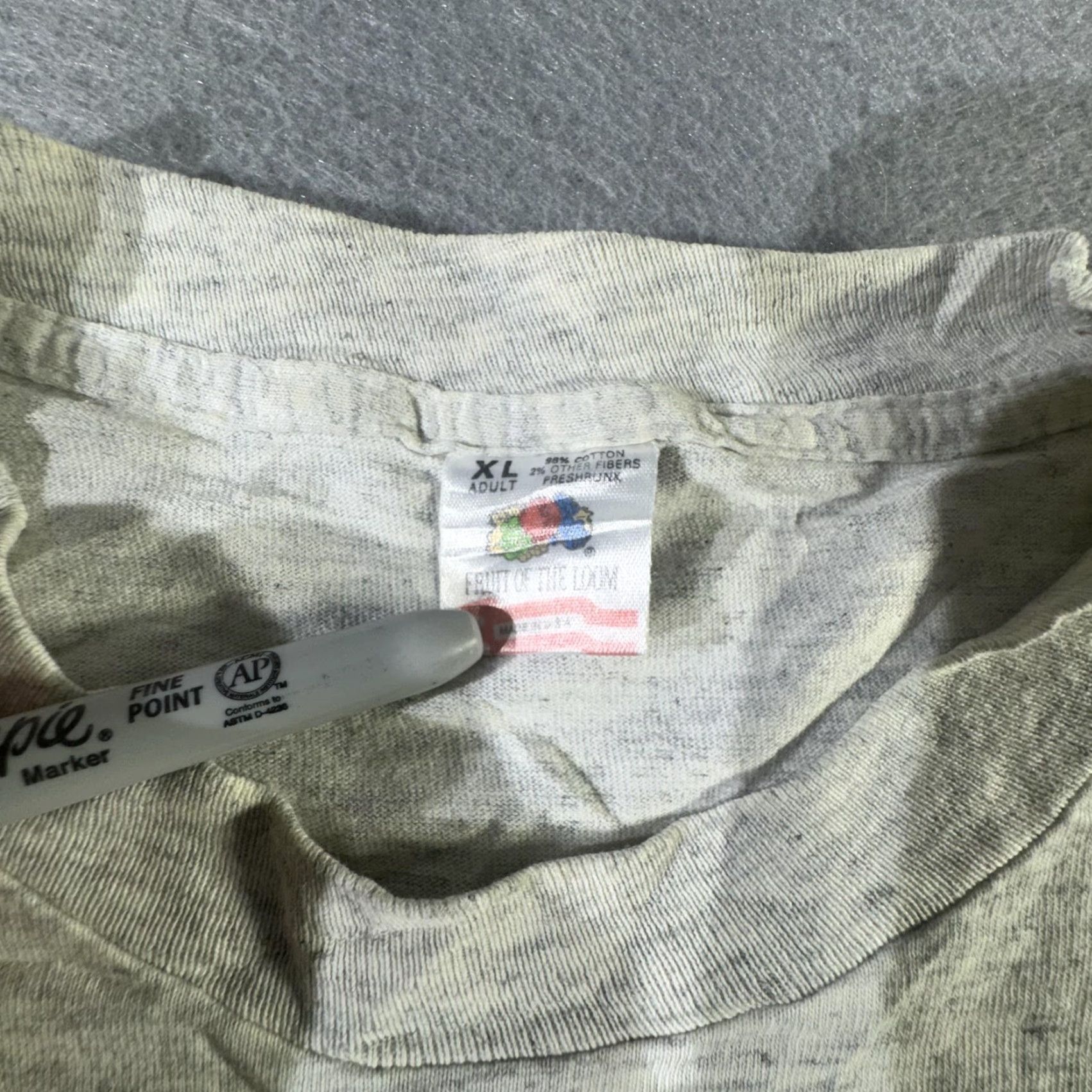 Fruit Of The Loom VINTAGE Bloomington Lutheran Shirt Mens XL Gray Fruit of the Loom Baseball 90s Tee Size US XL / EU 56 / 4 - 6 Thumbnail