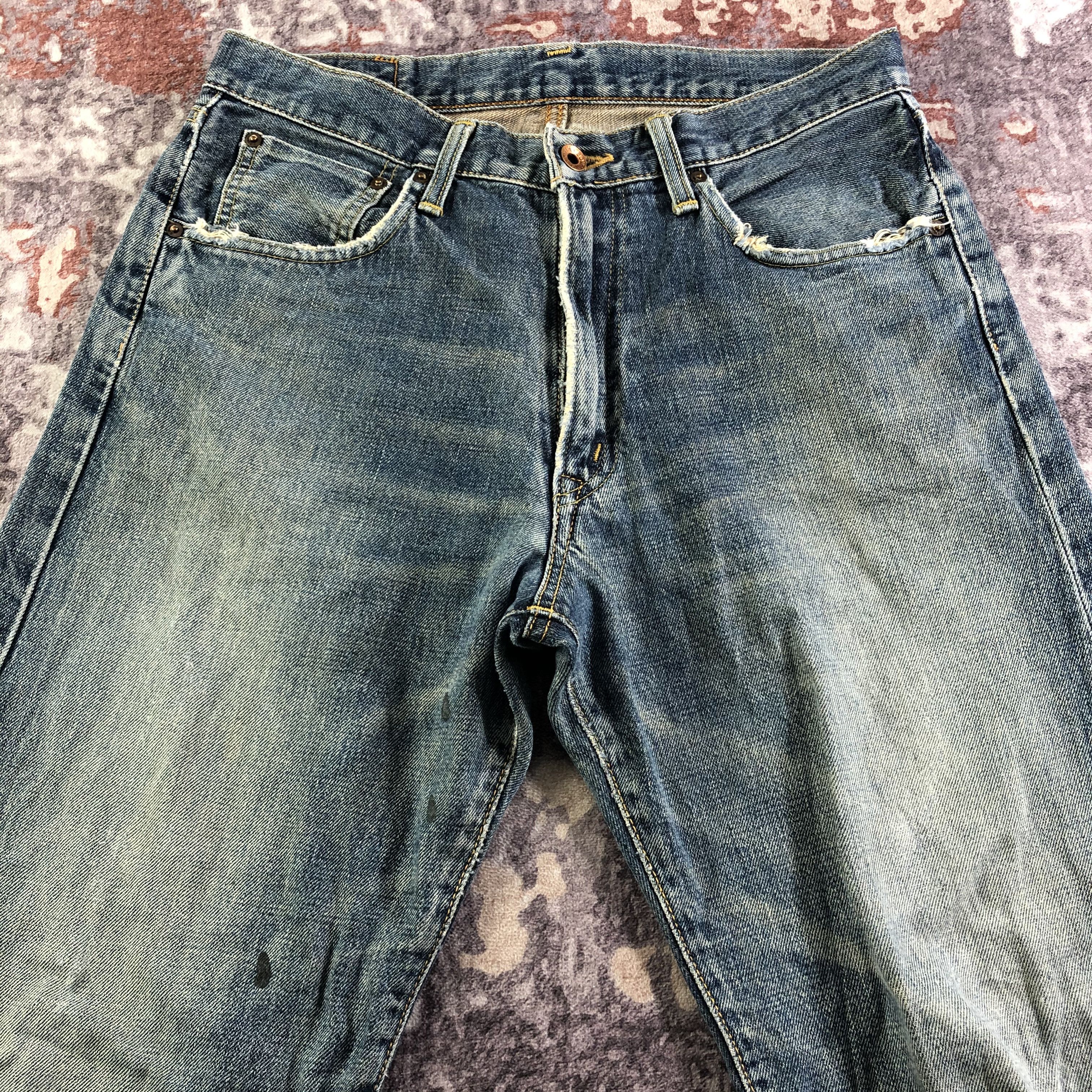 Edwin Vintage Blue Wash Edwin 505 Selvedge Jeans-JM3610 Size US 32 / EU 48 - 3 Thumbnail
