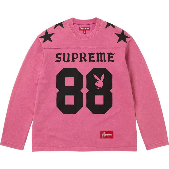 Playboy × Supreme Supreme Playboy L/S Football Top (Pink) Large Size US L / EU 52-54 / 3 - 1 Thumbnail